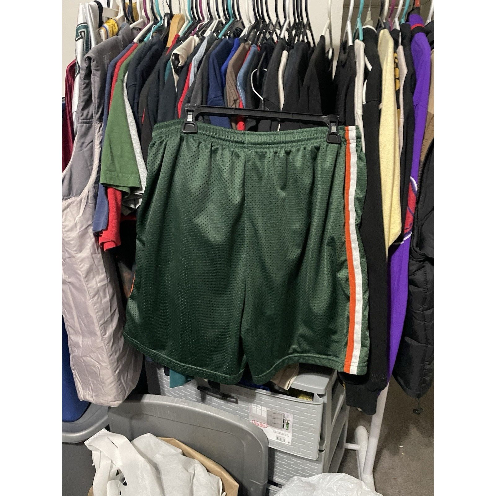 Nike Size L- Miami Hurricanes Shorts Adult Vintage Nike Team Size US 37 - 2 Thumbnail