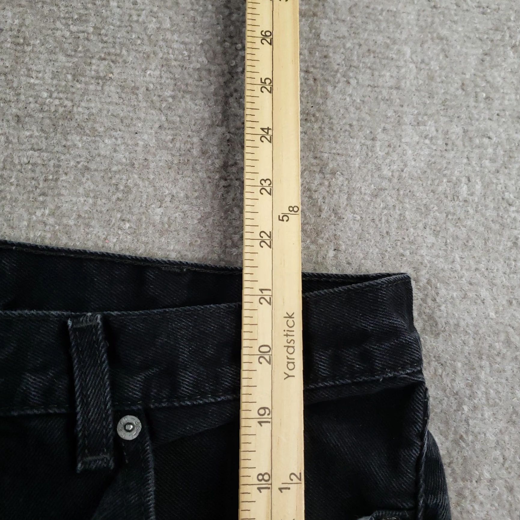 Levi's Levi's 505 Shorts Mens 38 Black Bermuda Distressed 10 Inseam 5-Pocket Zip Fly Denim Cotton Regular Inseam 10 in Mens Size US 38 / EU 54 - 5 Thumbnail