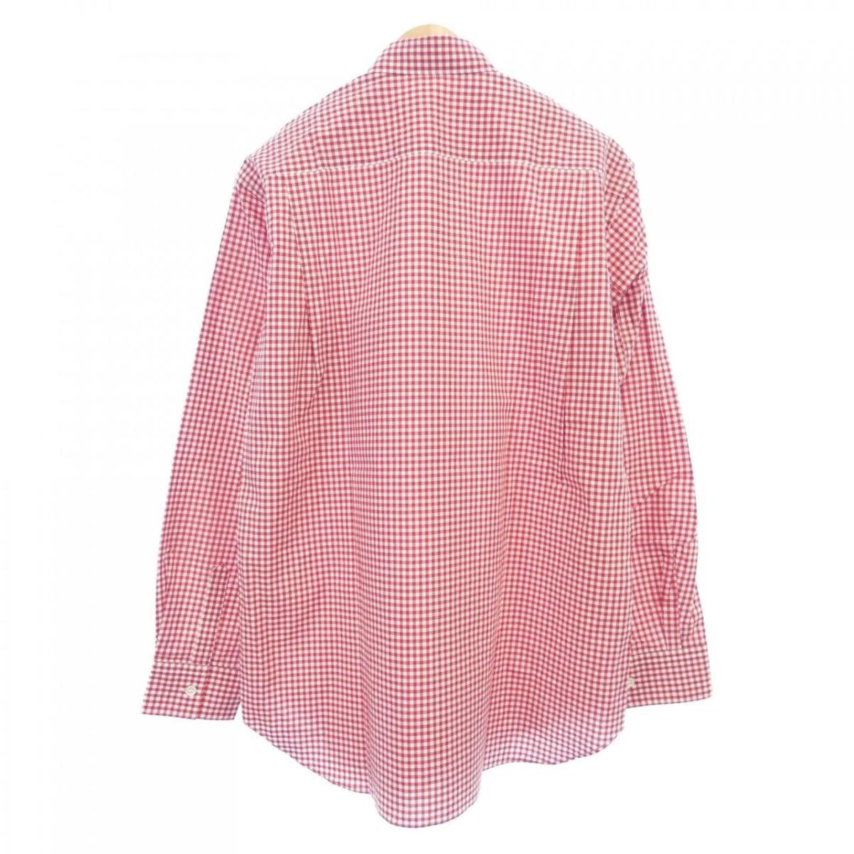 Comme des Garcons Shirt Checked Button Up Long Sleeve Chest Pocket Red White Size US S / EU 44-46 / 1 - 2 Thumbnail