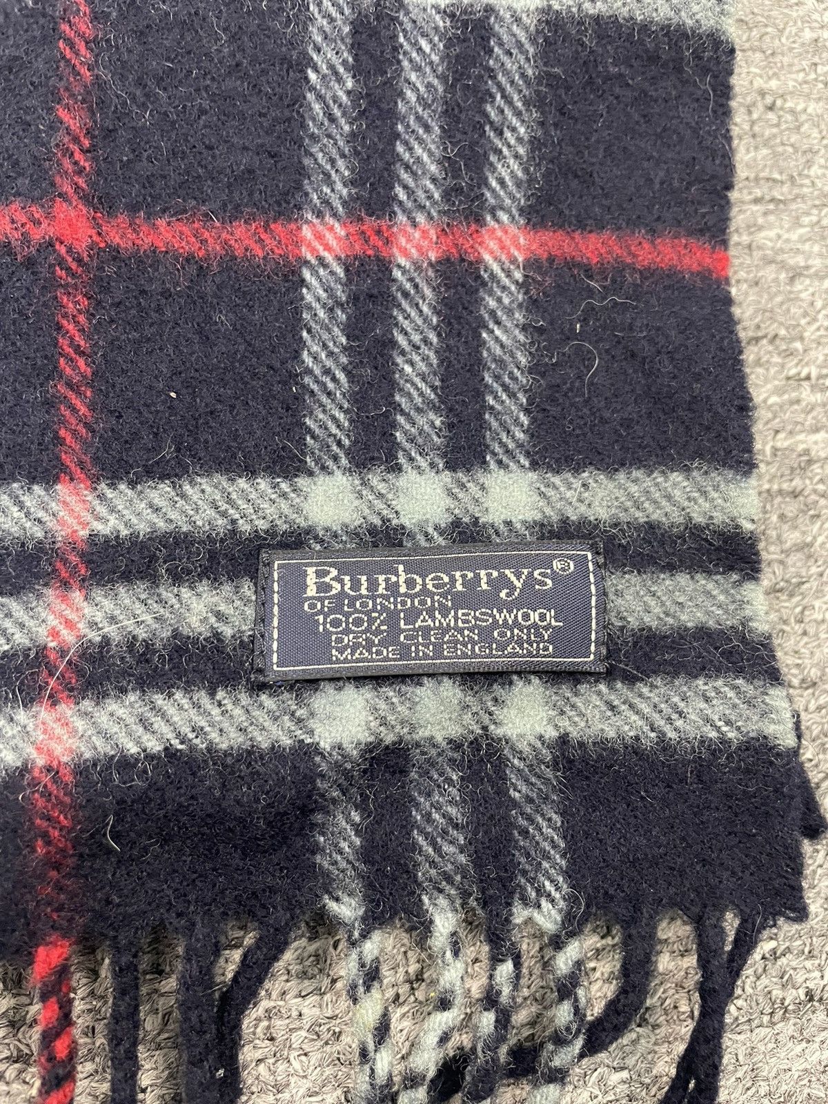 Burberry × Vintage Vintage Burberry Cashmere Scarf Muffler Size ONE SIZE - 3 Thumbnail