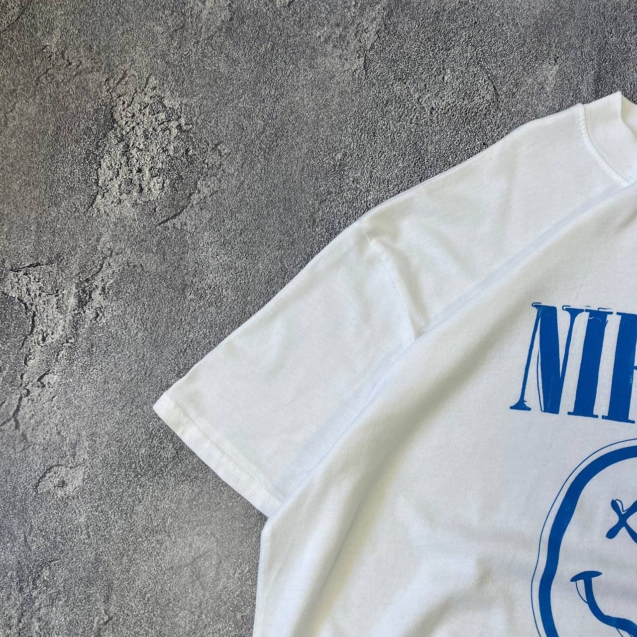 Nirvana Nirvana Face License White T-Shirt Overzide Feat Size S Size US S / EU 44-46 / 1 - 5 Thumbnail