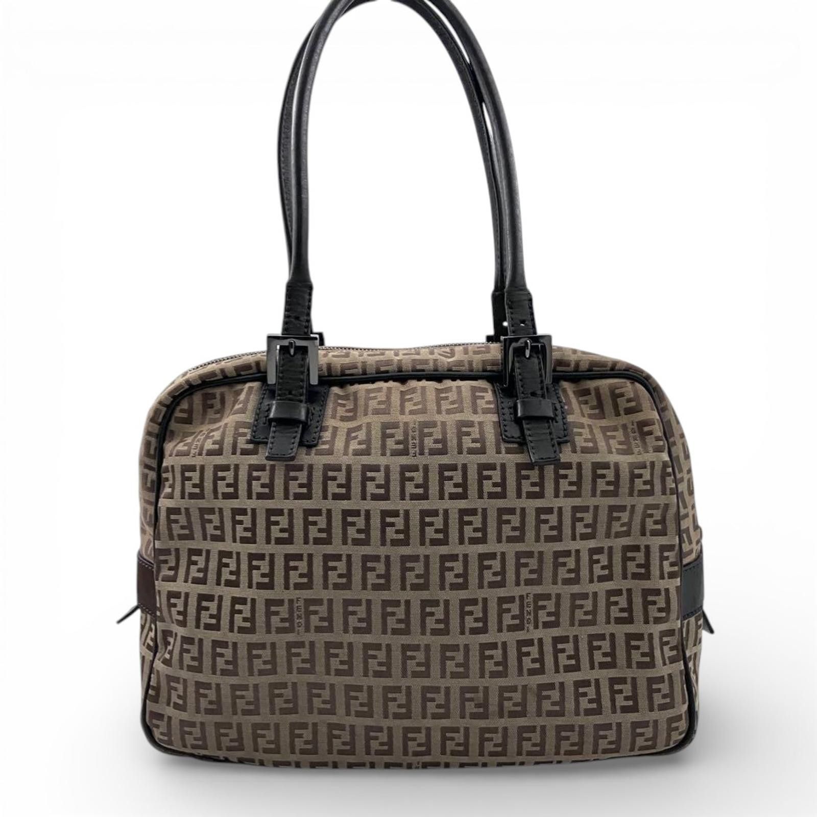 Fendi Fendi - Zucca Monogram Canvas Tote Bag Size ONE SIZE - 3 Thumbnail