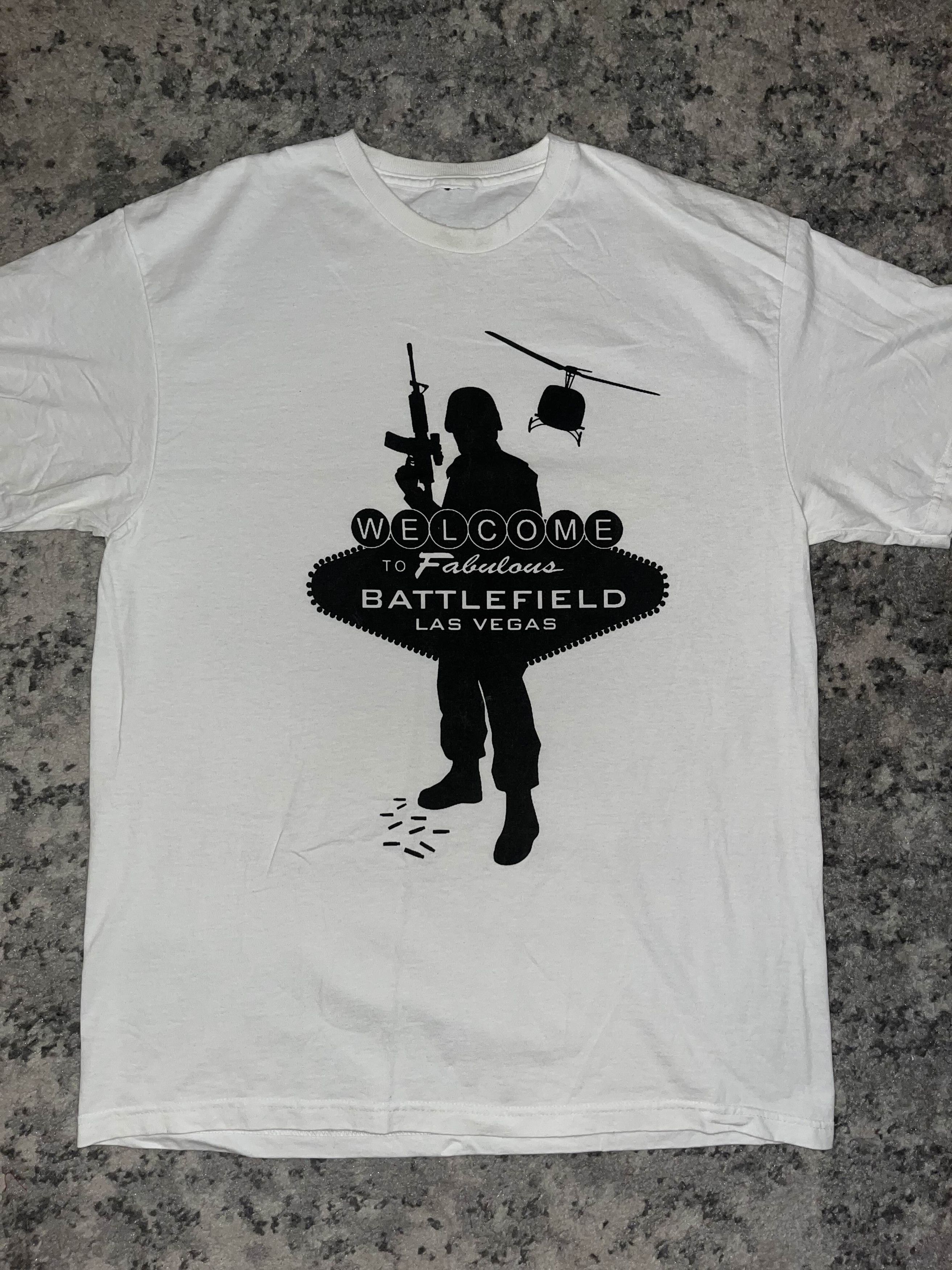 Vintage Y2K Welcome to Fabulous Las Vegas Battlefield Shirt Size US L / EU 52-54 / 3 - 2 Thumbnail
