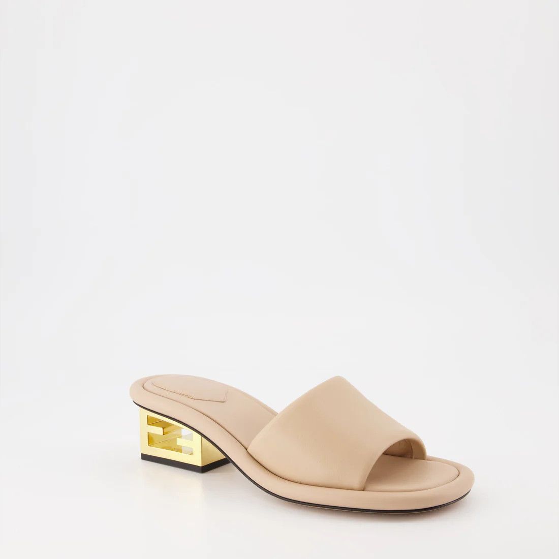 Fendi o1loc1c1024 8R8412 Baguette Mules in Beige Size US 6 / IT 36 - 2 Thumbnail