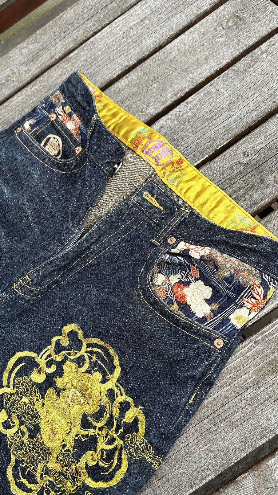 Japanese Brand × Vintage Embroidered Denim Size US 32 / EU 48 - 4 Thumbnail