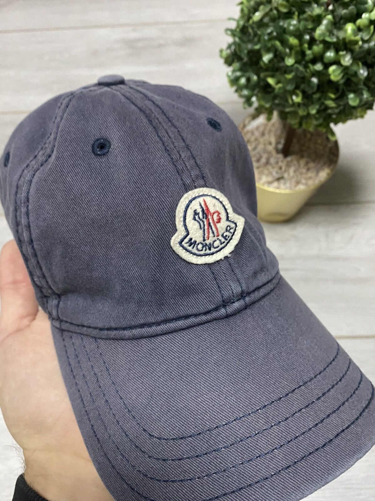 Moncler Moncler beretto baseball logo faded cap hat Size ONE SIZE - 5 Thumbnail