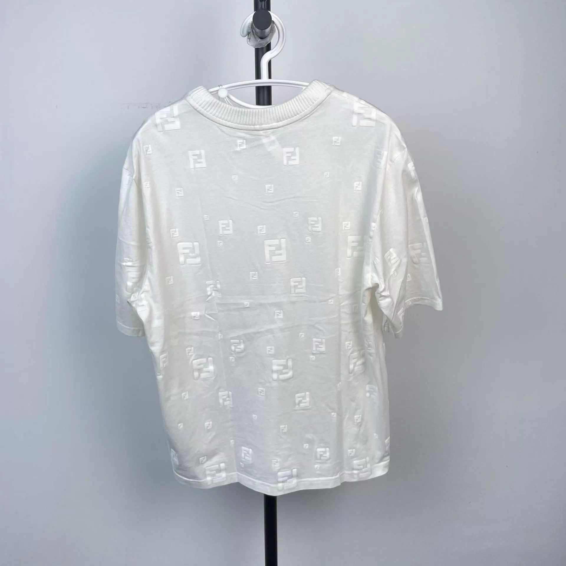 Fendi Fendi FF Print Short Sleeve White M Size US M / EU 48-50 / 2 - 2 Thumbnail
