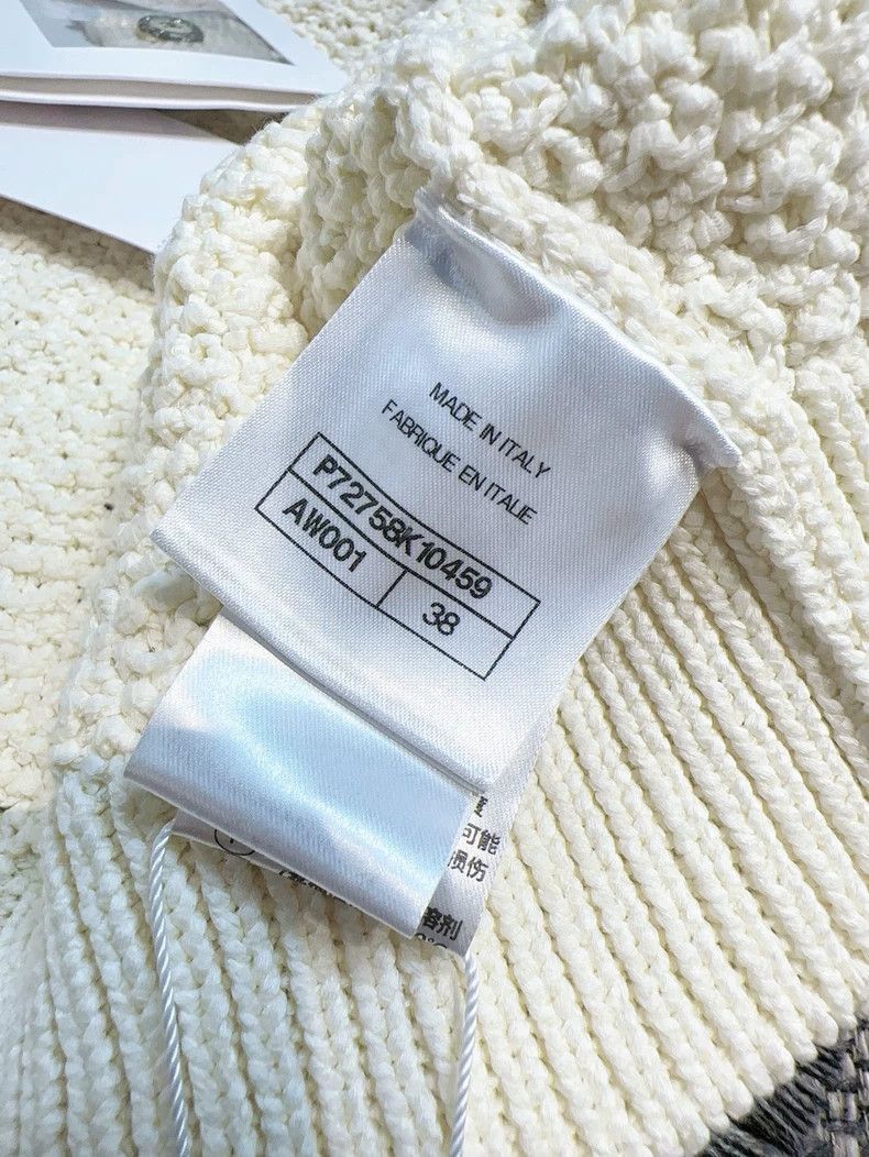 Chanel Chanel 22S Cream High-Waist Knit Cardigan Size M / US 6-8 / IT 42-44 - 6 Thumbnail