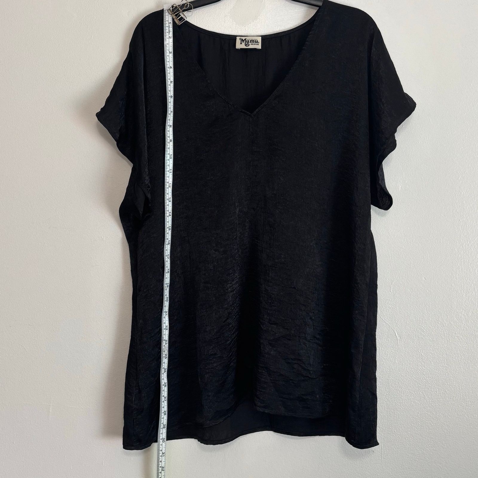 Show Me Your MuMu Show Me Your MuMu Black V-Neck Cap Sleeve Top Size Medium Size M / US 6-8 / IT 42-44 - 3 Thumbnail