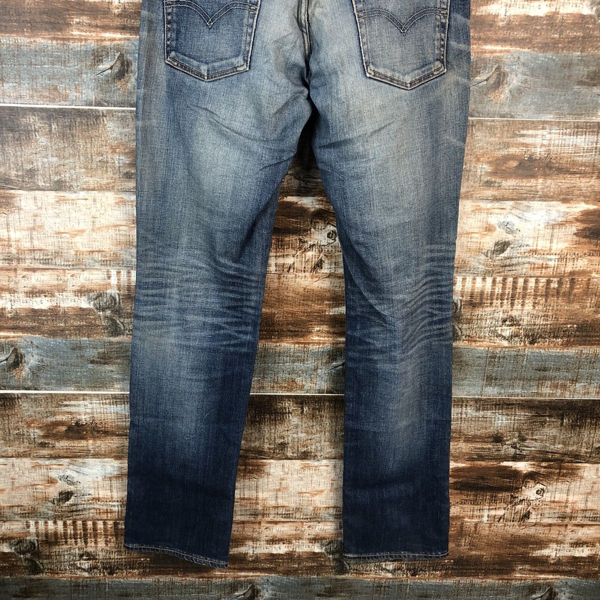 Levi's × Vintage DL 551 Levis Blue Distressed Denim Pants #C191 Size US 31 - 15 Thumbnail