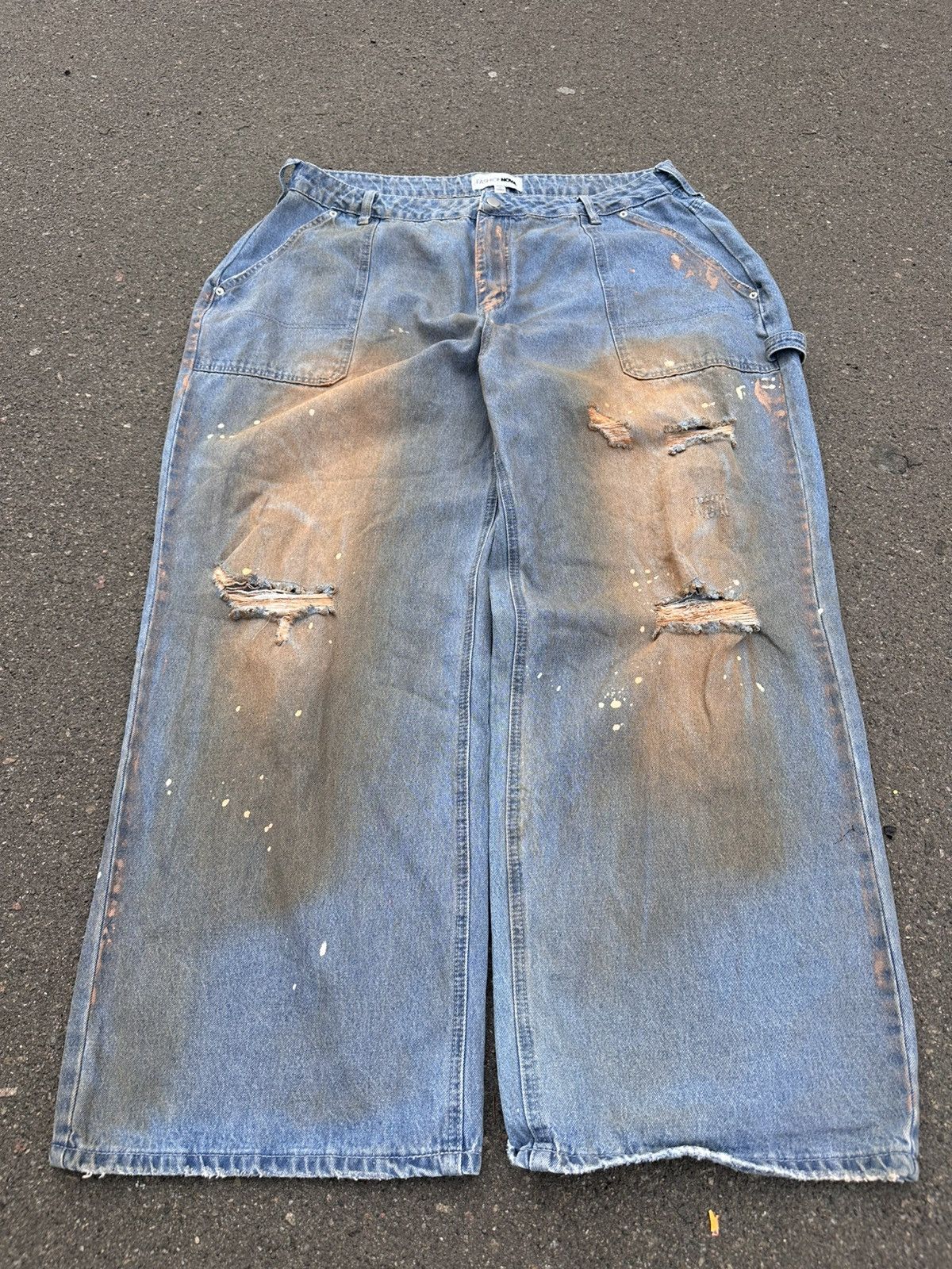 Hysteric Glamour Distressed Baggy Wide Y2K Hysteric Glamour Type Jeans Size US 36 / EU 52 - 2 Thumbnail