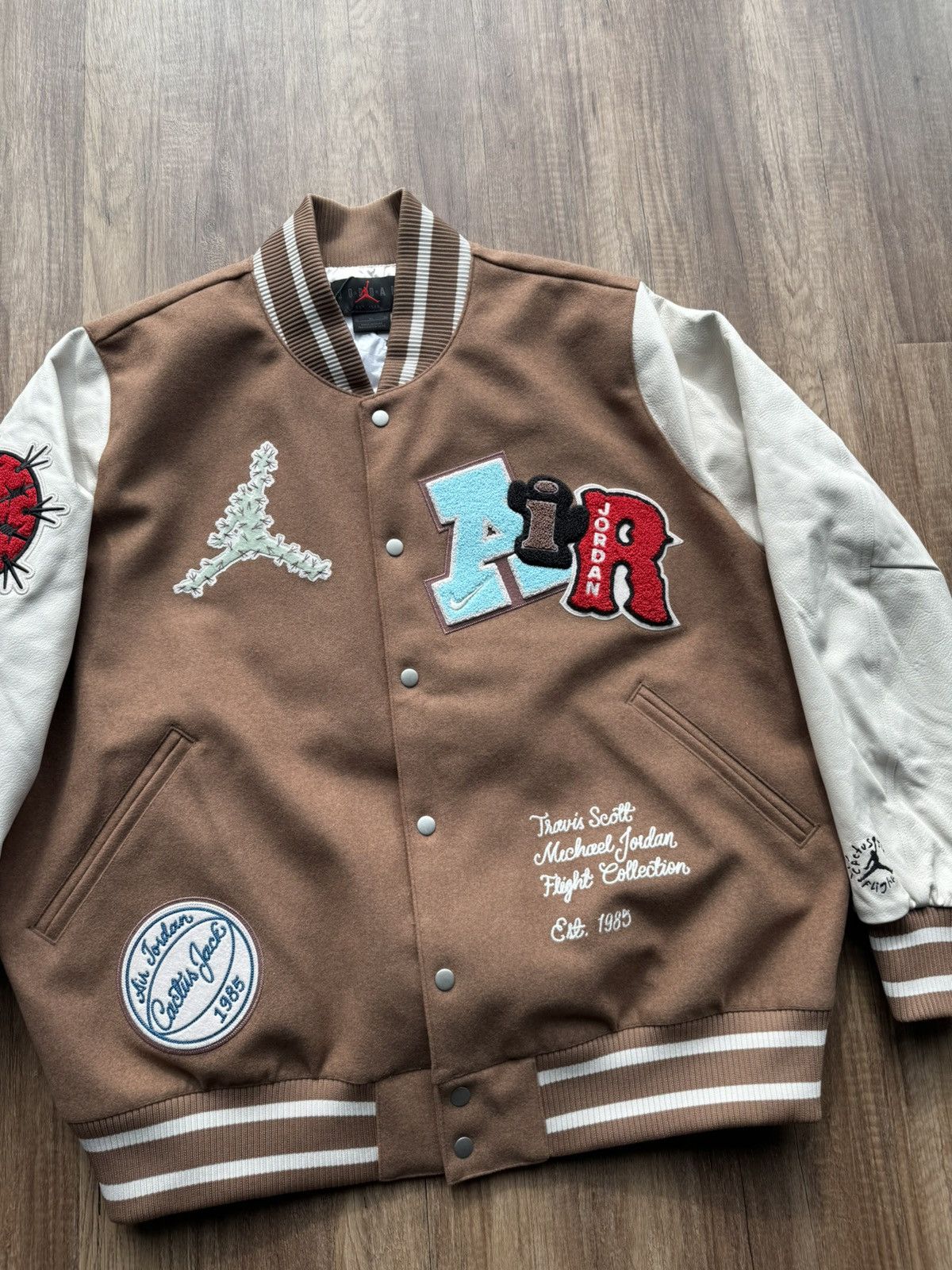 Jordan Brand × Travis Scott Cactus Jack x Jordan Varsity Jacket Size US XL / EU 56 / 4 - 7 Thumbnail