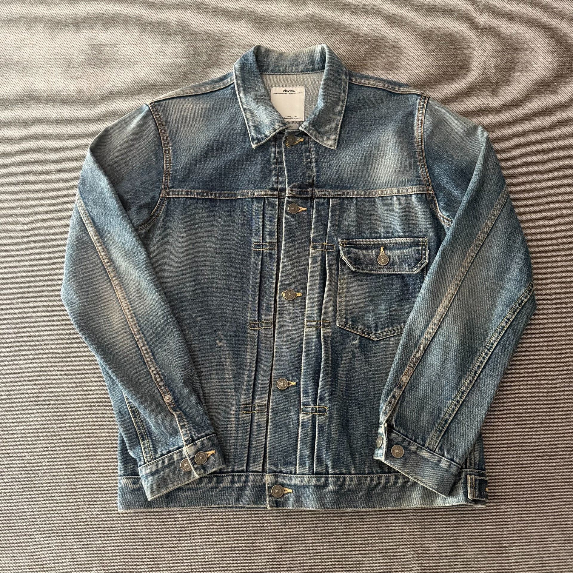 Visvim Visvim 102 12aw Type 1 Denim Jacket Size US L / EU 52-54 / 3 - 1 Thumbnail