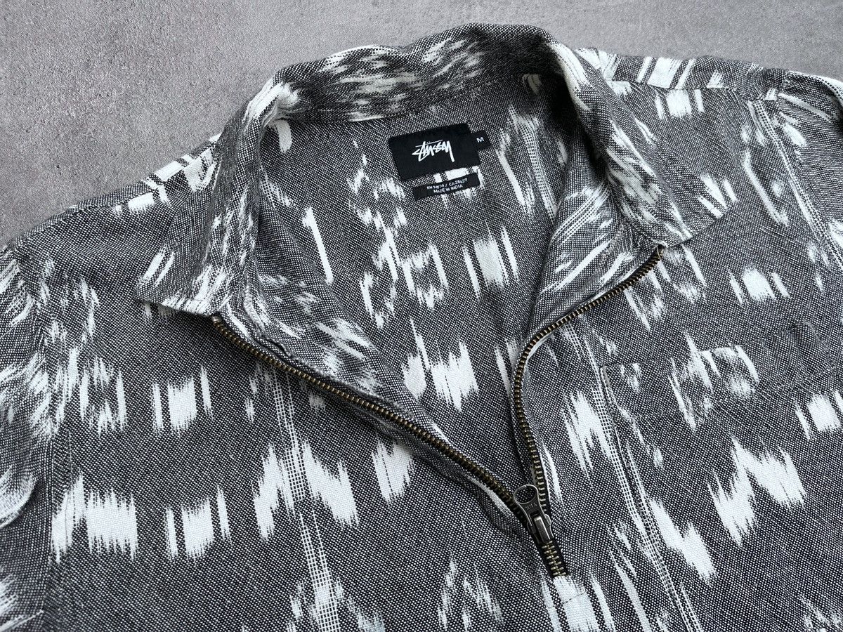 Stussy × Vintage Vintage STUSSY 1/2 Zip Aztec Ethnic Shirt Cotton Size US M / EU 48-50 / 2 - 4 Thumbnail