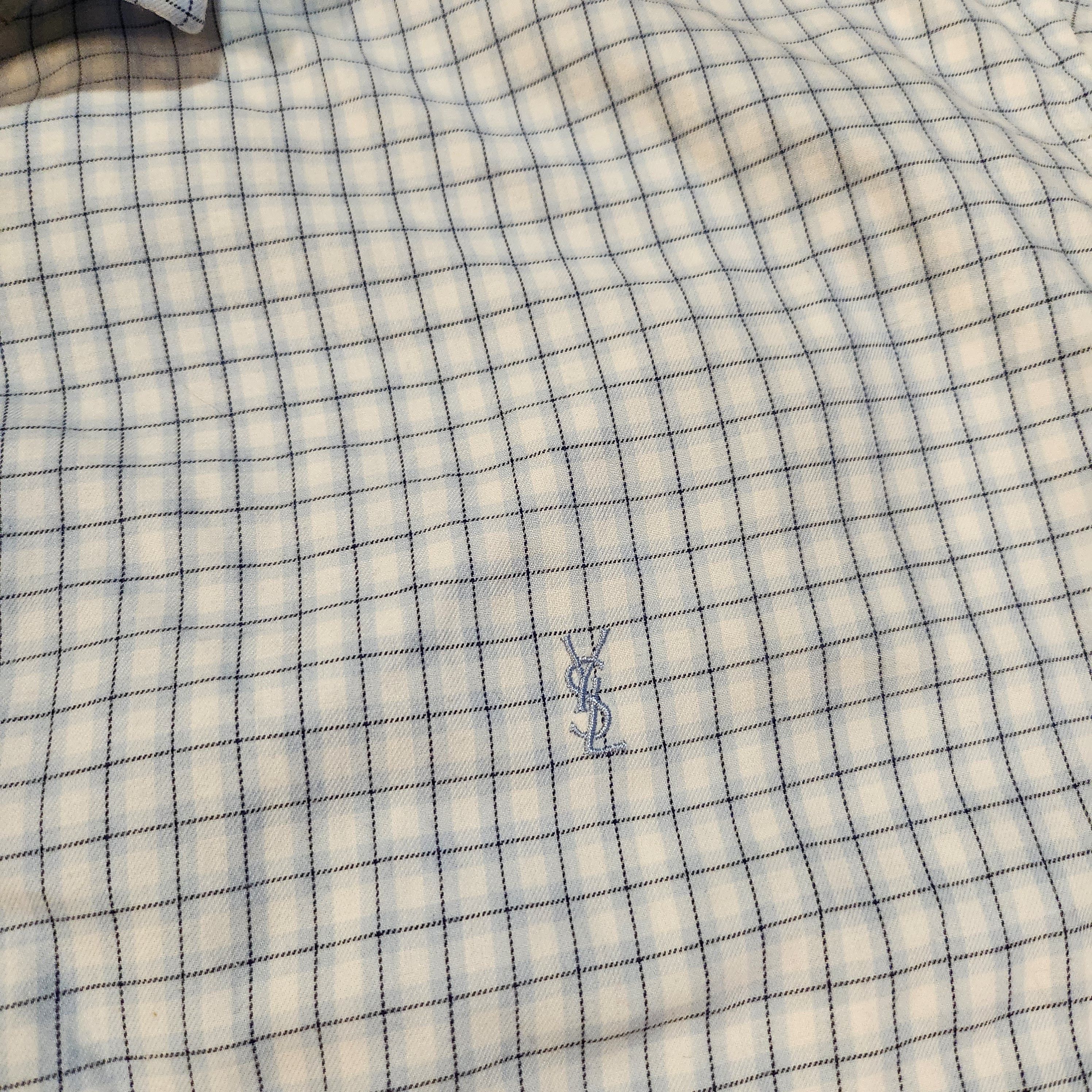 Yves Saint Laurent YSL Check shirt Size US L / EU 52-54 / 3 - 2 Thumbnail