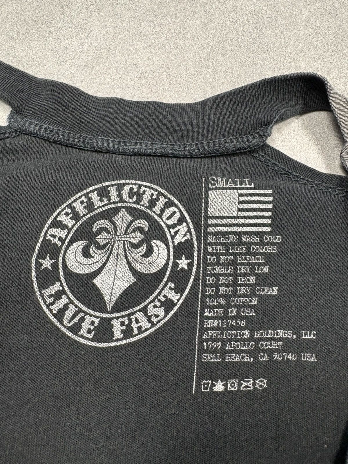 Affliction Affliction Live Fast Wings Cross Tee Rhinestone Graphic USA Size S / US 4 / IT 40 - 10 Thumbnail