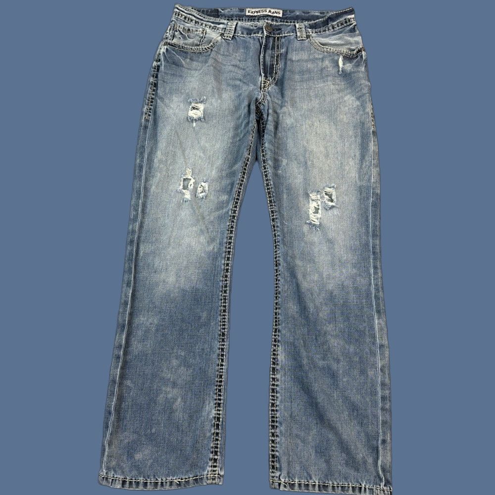 Express VINTAGE Express Jeans Mens 36x34 Kingston Classic Bootcut Pocket Flap Y2K Size US 36 / EU 52 - 1 Thumbnail