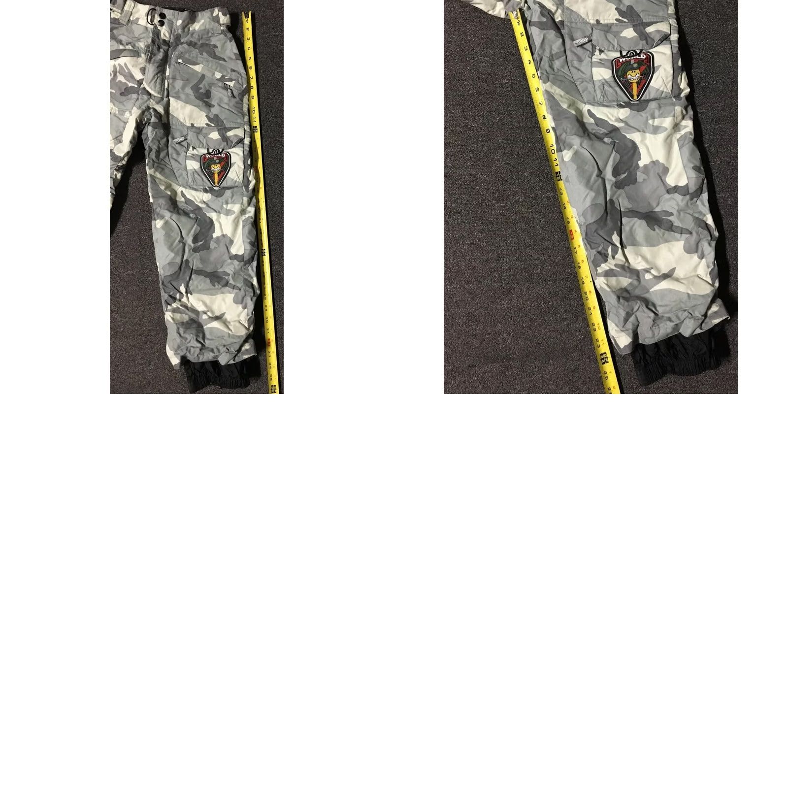 World Industries VINTAGE World Industries Snow Camo Pants Ski Skateboards S 90s Mens Size US 29 - 8 Thumbnail