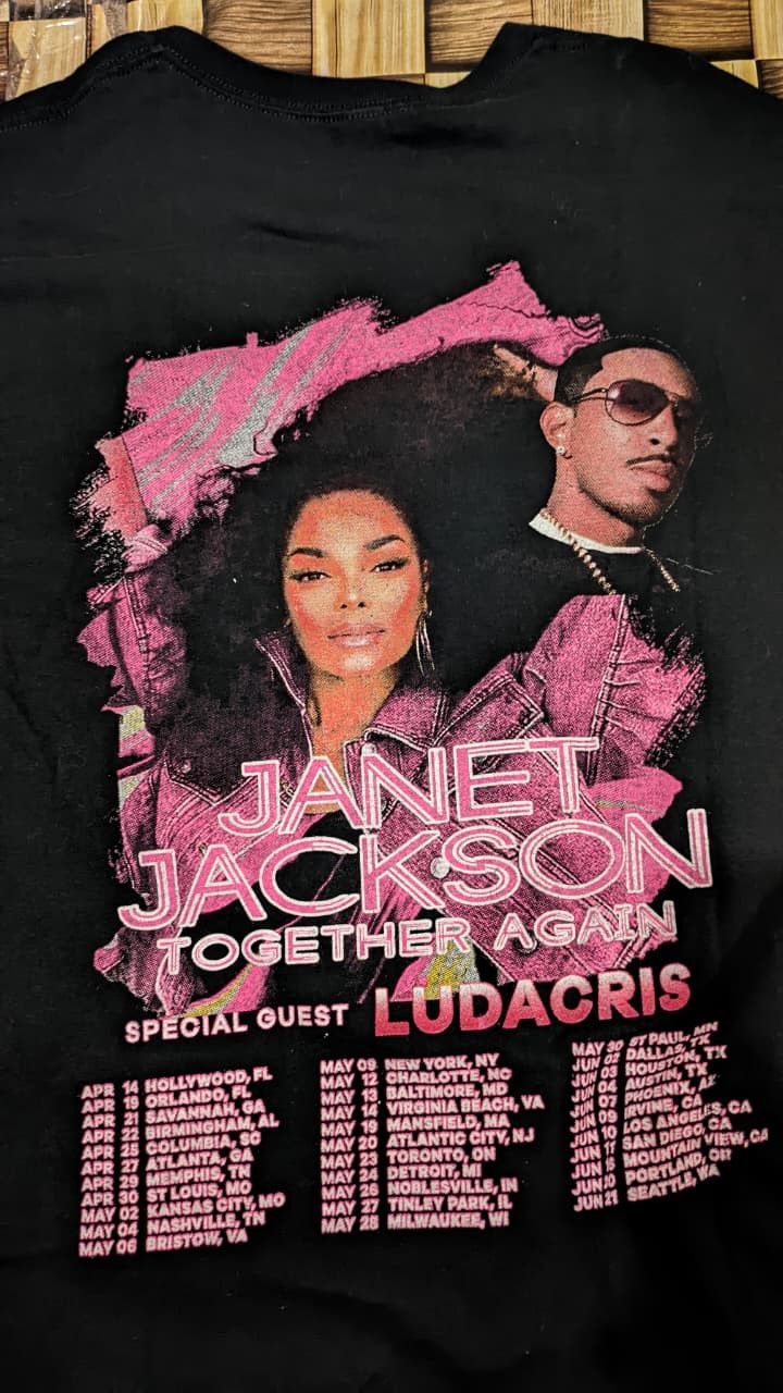 Gildan JANET JACKSON TOUR 2023 GILDAN Size US XL / EU 56 / 4 - 5 Thumbnail