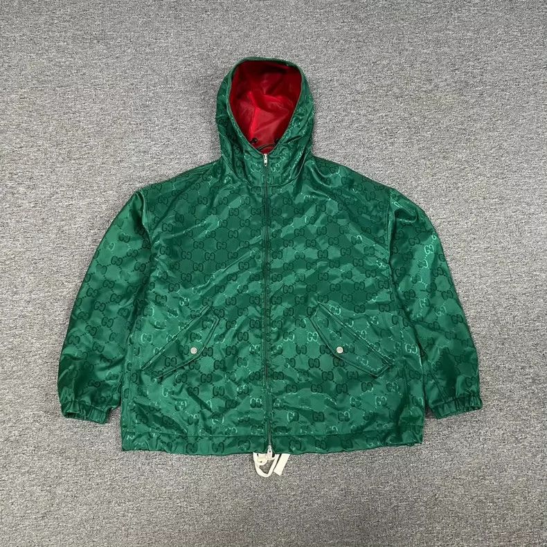 Gucci gucci all-over double g hooded jacket-dmc Size US L / EU 52-54 / 3 - 1 Thumbnail