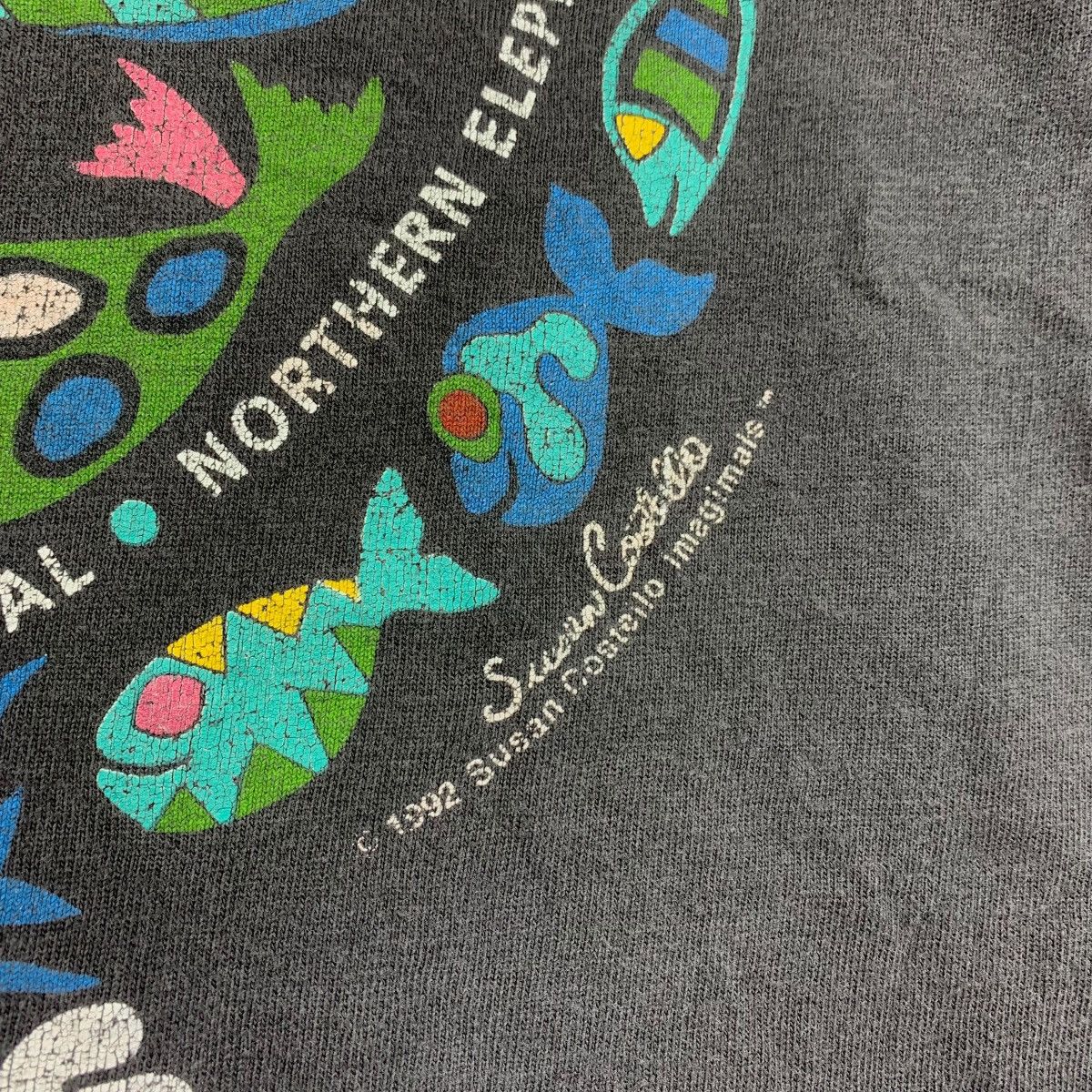 Vintage Vintage 90s SAIPAN Marine mammal colourfull fish printed tee Size US M / EU 48-50 / 2 - 9 Thumbnail