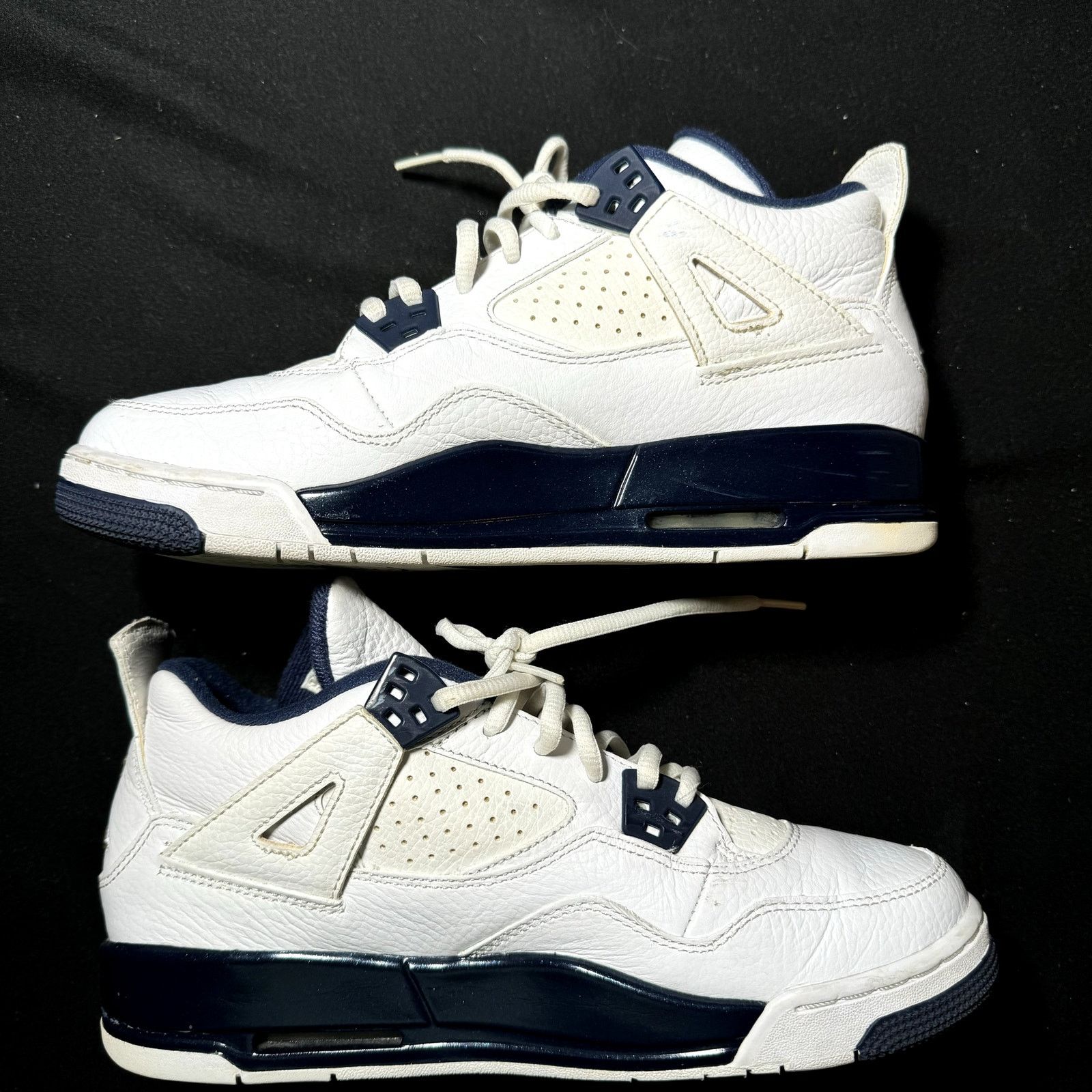 Jordan Brand × Nike Air Jordan 4 Retro LS GS Columbia Men's Shoes - Size 6.5 Size US 6.5 / EU 39-40 - 3 Thumbnail