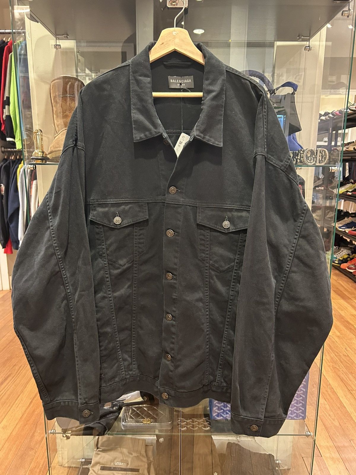 Balenciaga Balenciaga Tape Campaign Embroidered Denim Jacket Size US XL / EU 56 / 4 - 2 Thumbnail