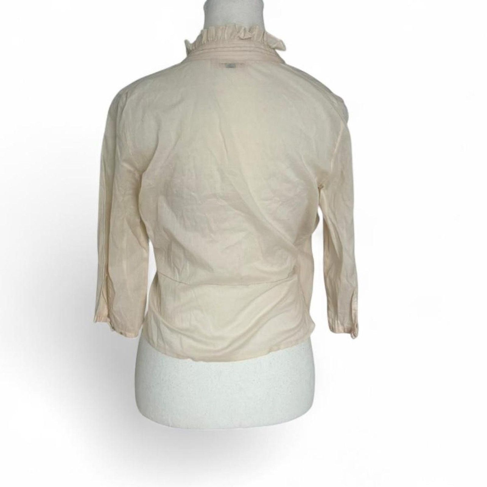 Other Soft romantic wrap blouse light cream/champagne size small Size S / US 4 / IT 40 - 2 Thumbnail