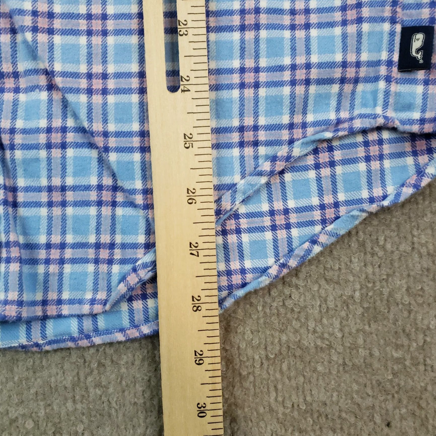 Vineyard Vines Vineyard Vines Mens Blue Pink Plaid Long Sleeve Stretch Button Up Shirt XS Size US XS / EU 42 / 0 - 3 Thumbnail