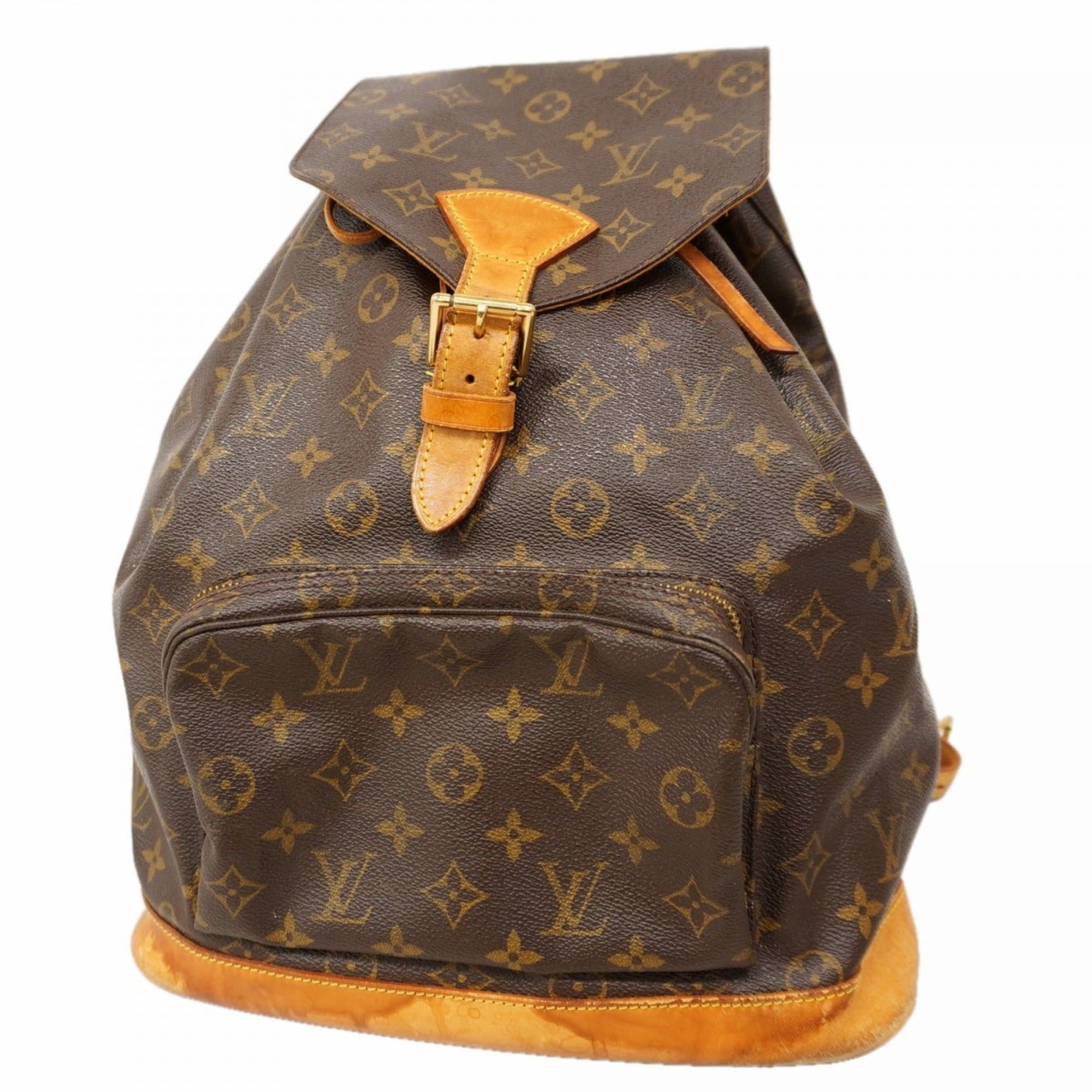 Louis Vuitton Monogram Montsouris GM Backpack M51135 Brown Women's