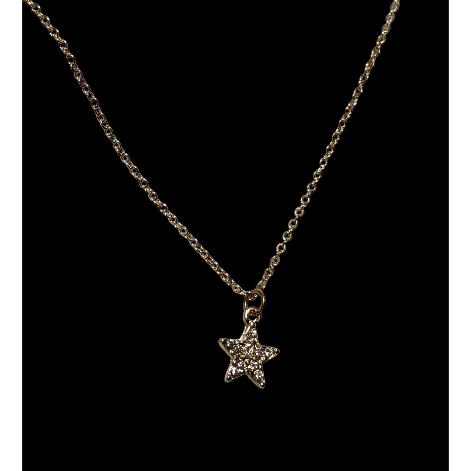 Other Minimalist Gold Rhinestone Star Necklace Size ONE SIZE - 4 Thumbnail