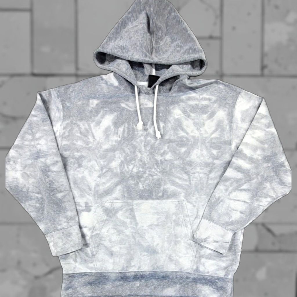 Nike Nike Sweatshirt Womens S Gray Tie Dye Icon Clash Pullover Hoodie Athleisure Size S / US 4 / IT 40 - 1 Thumbnail