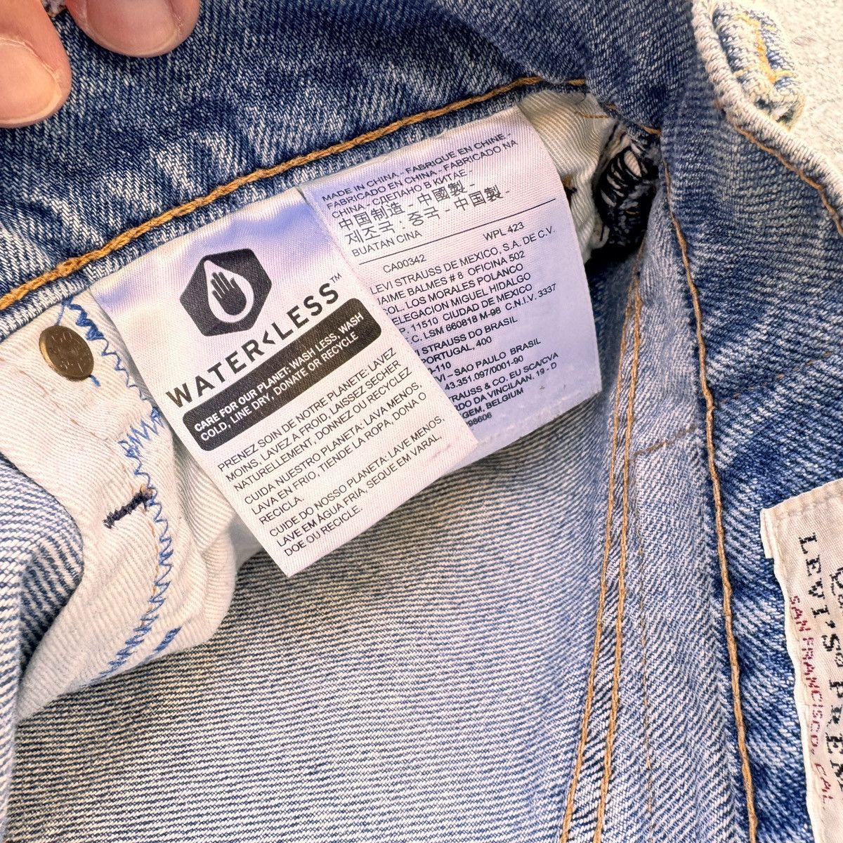 Levi's × Levi's Vintage Clothing × Vintage Levi’s Premium Patchwork 512 Slim Taper – Size US 30 / EU 46 - 11 Thumbnail