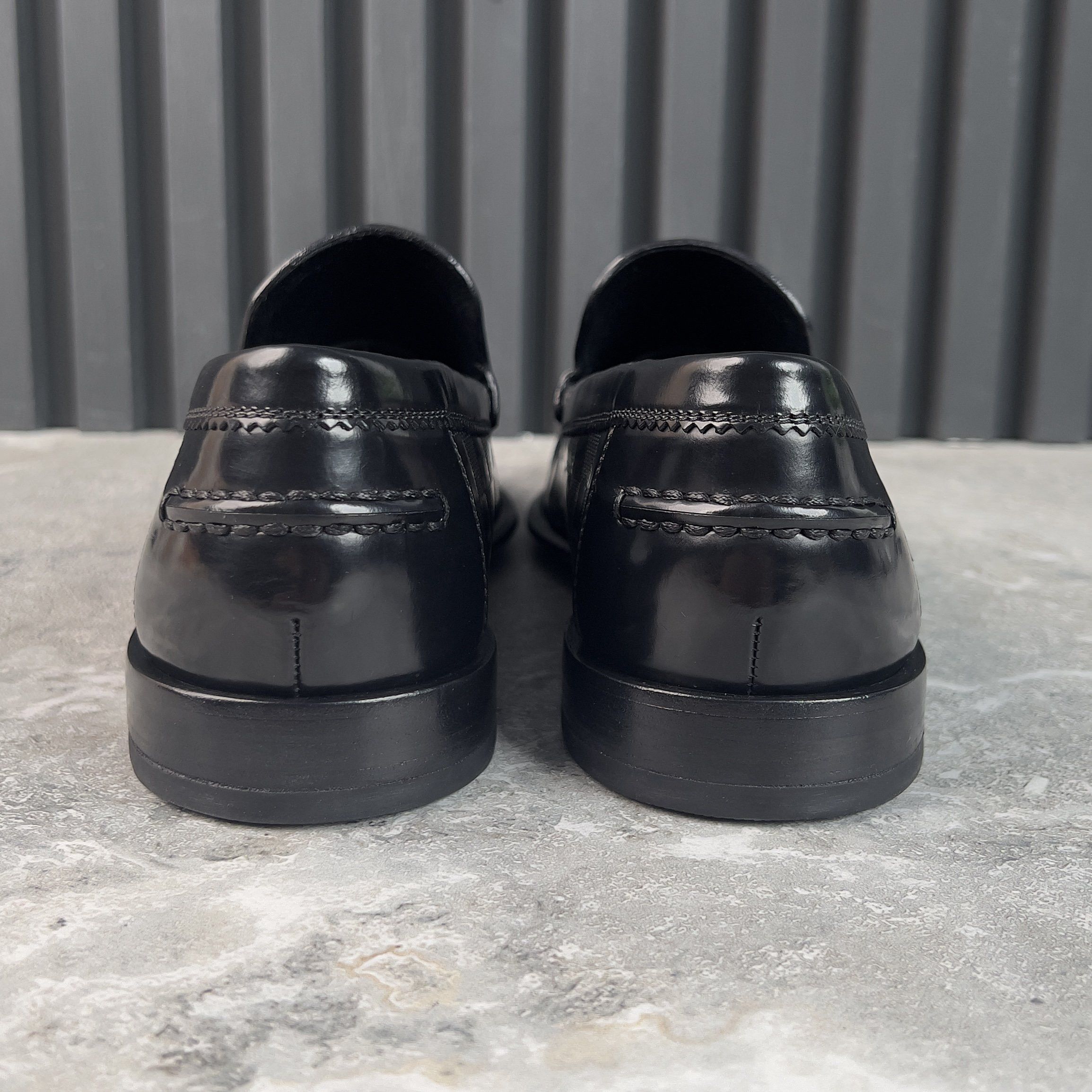Louis Vuitton Graduation Loafers Penny Damier Infini Black Leather Size US 9 / EU 42 - 8 Thumbnail