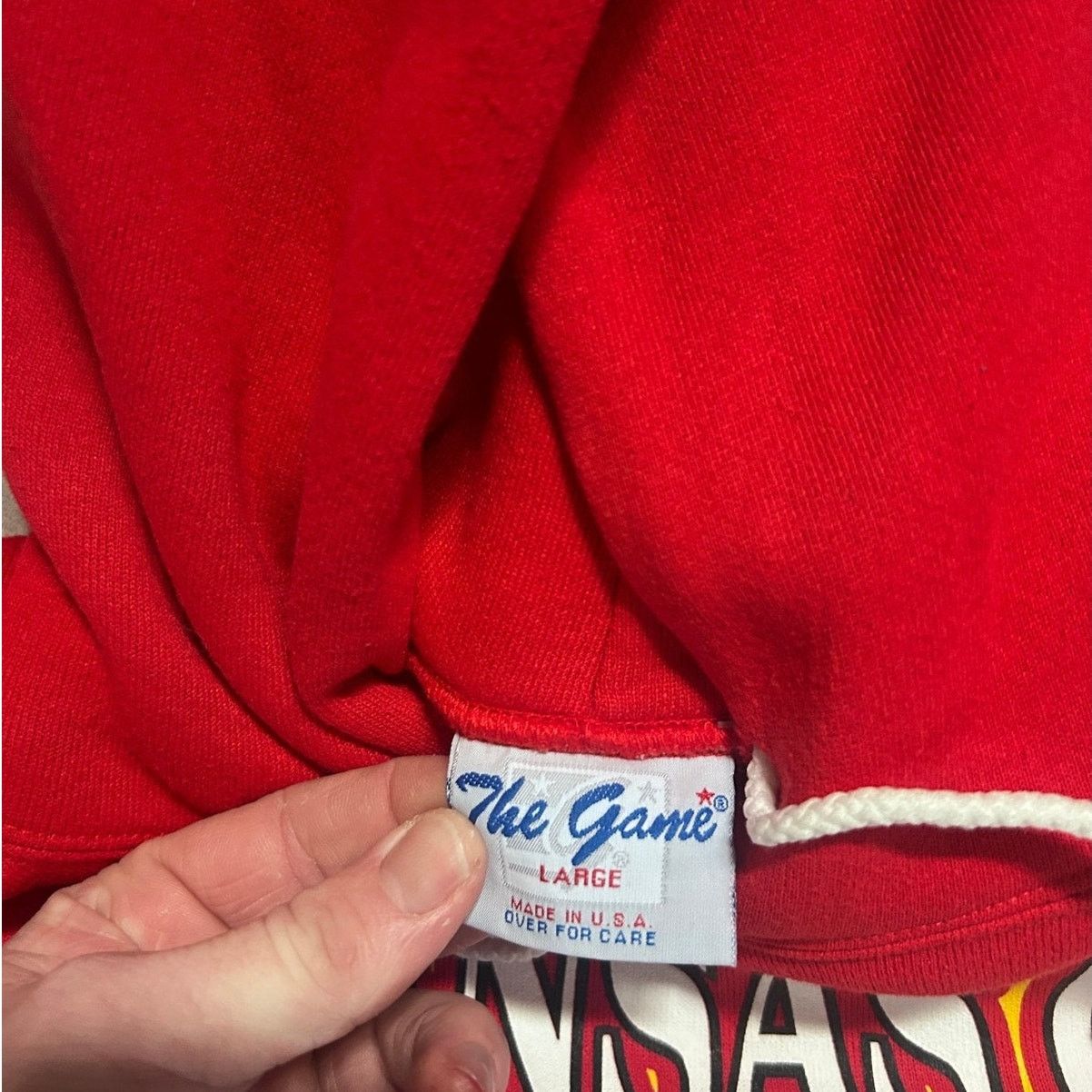 The Game 90s Vintage Kansas City Chiefs The Game Red Hoodie Size L Size US L / EU 52-54 / 3 - 4 Thumbnail