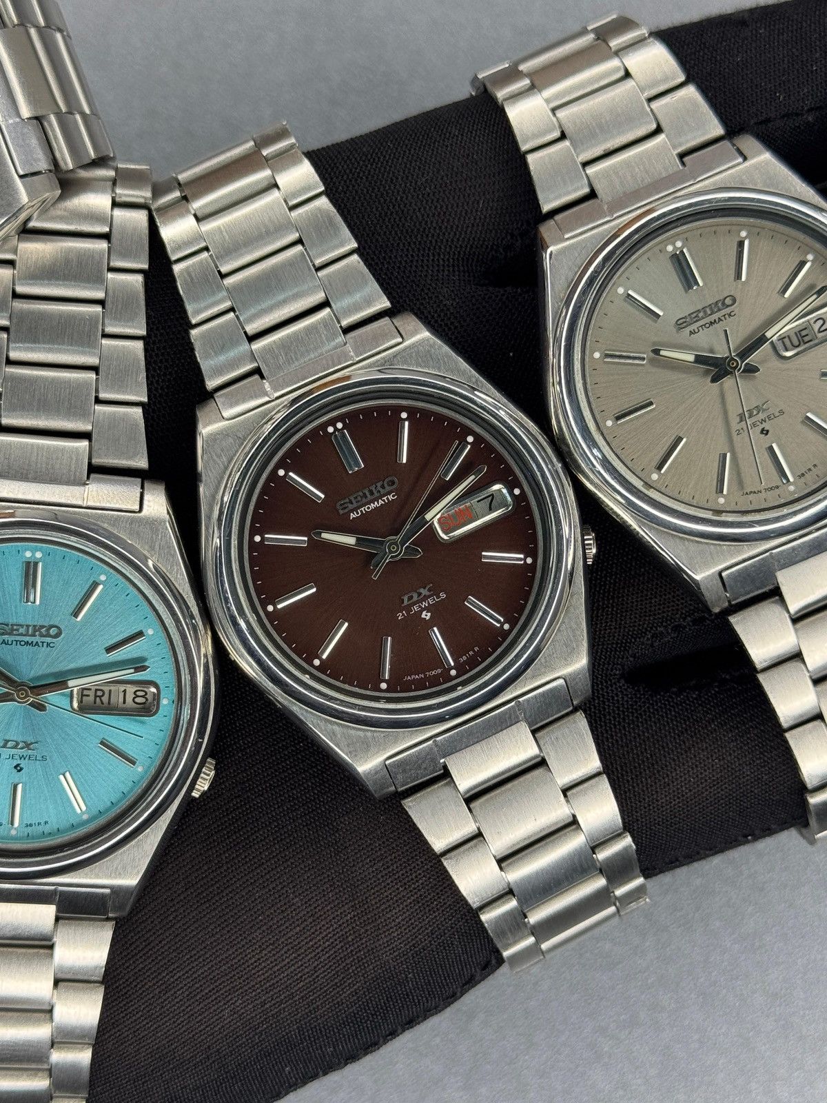 Designer Lot off 5 watches Seiko DX 7009 men’s wrist watch Size 36 - 3 Thumbnail