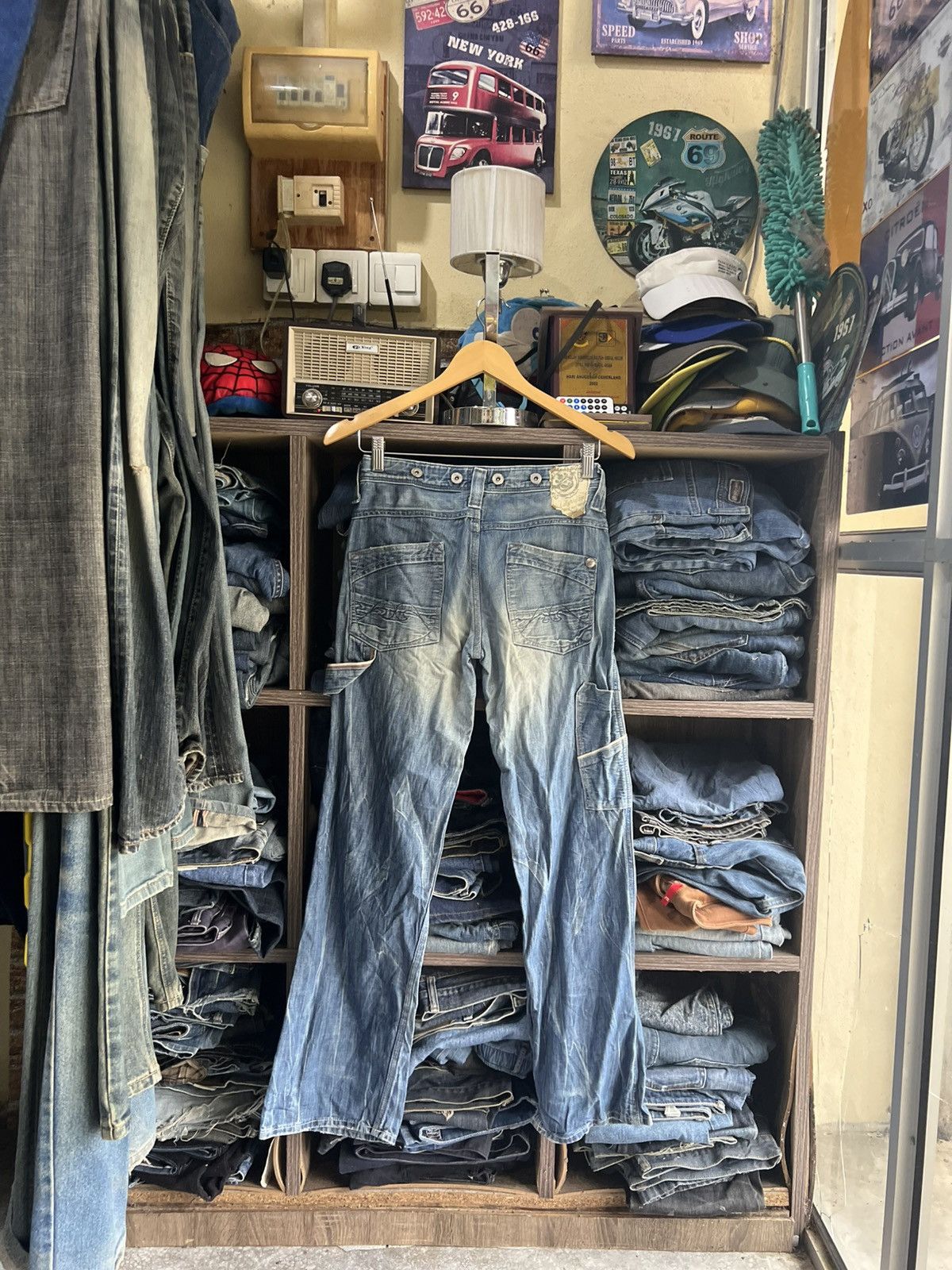 Japanese Brand 🔥Union Made Brappers Lady Vintage Flared Denim Size 27" / US 4 / IT 40 - 2 Thumbnail