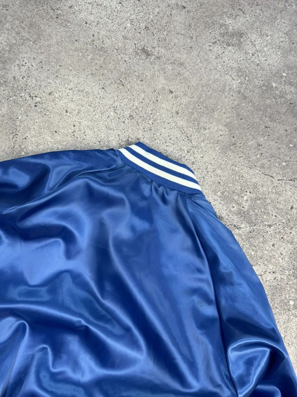 Chalk Line Vintage Chalk Line nylon bomber Y2K Blue Satin Bomber Jacket Size US M / EU 48-50 / 2 - 12 Thumbnail