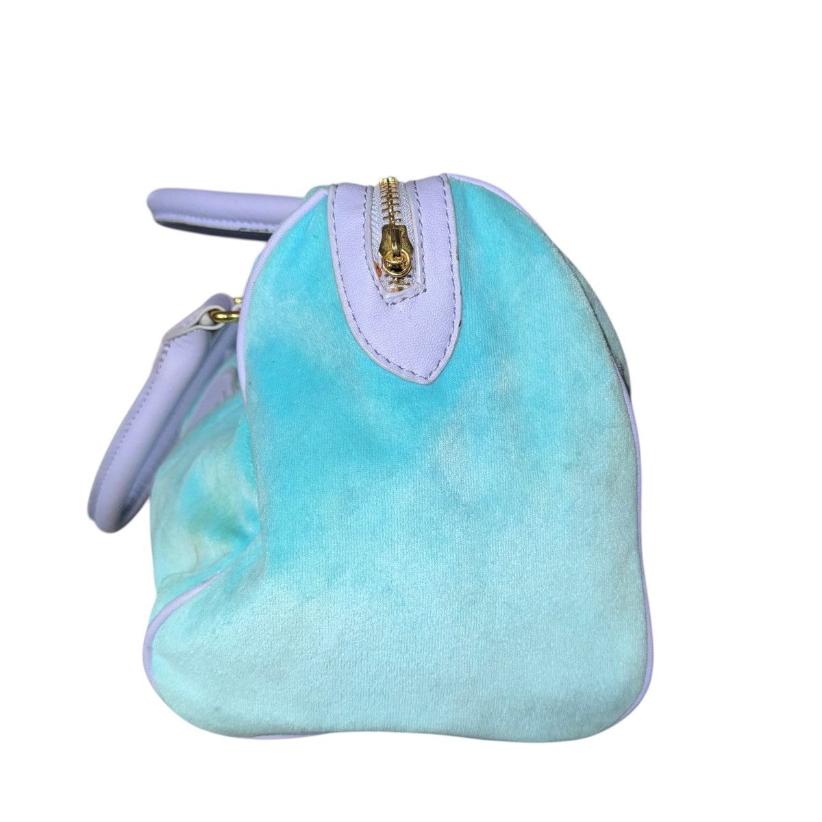 Juicy Couture Vintage Juicy Couture light blue & lilac velour satchel bag Size ONE SIZE - 4 Thumbnail