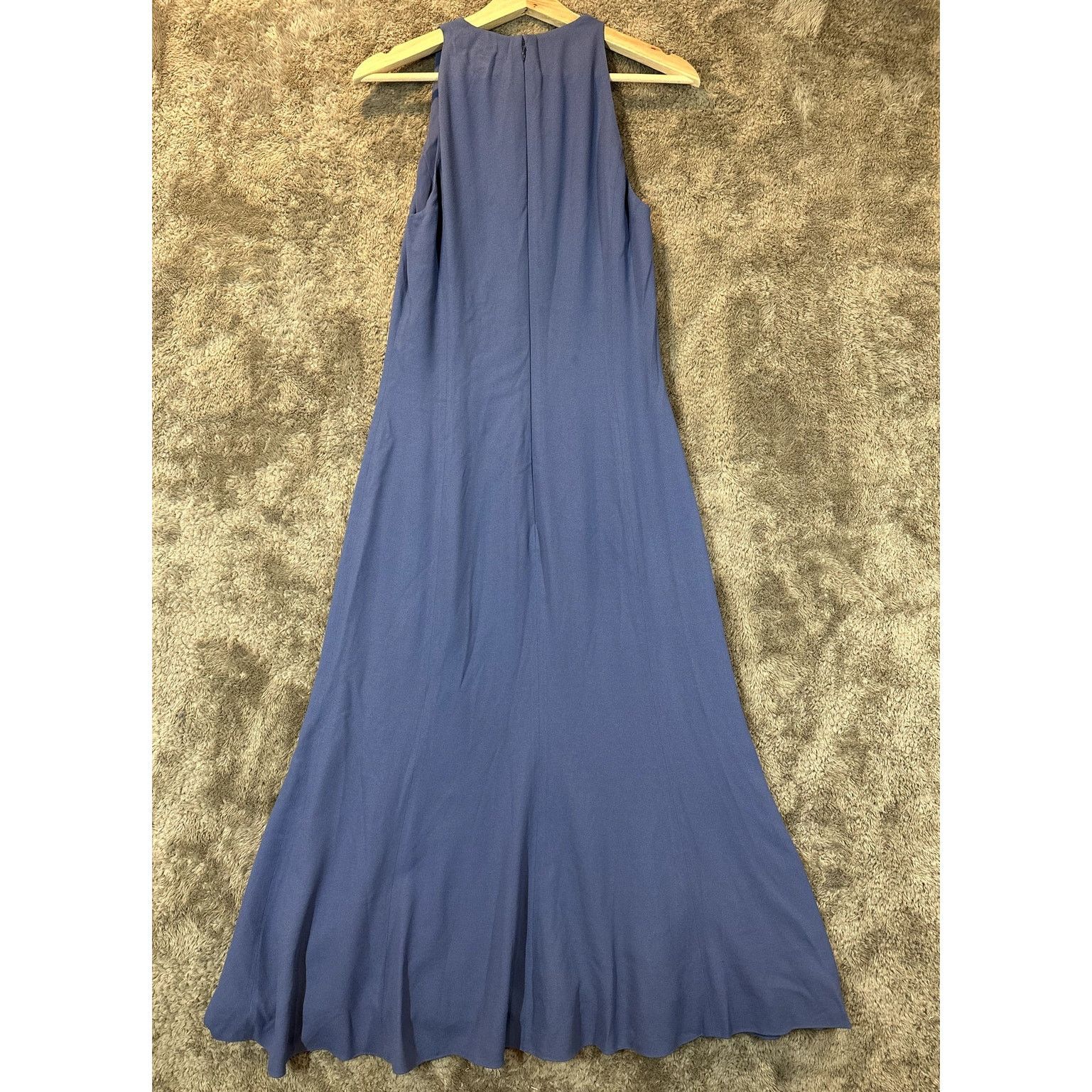 Ralph Lauren Purple Label Ralph Lauren Collection Purple Label 6 S Blue Crepe Dress Size M / US 6-8 / IT 42-44 - 2 Thumbnail