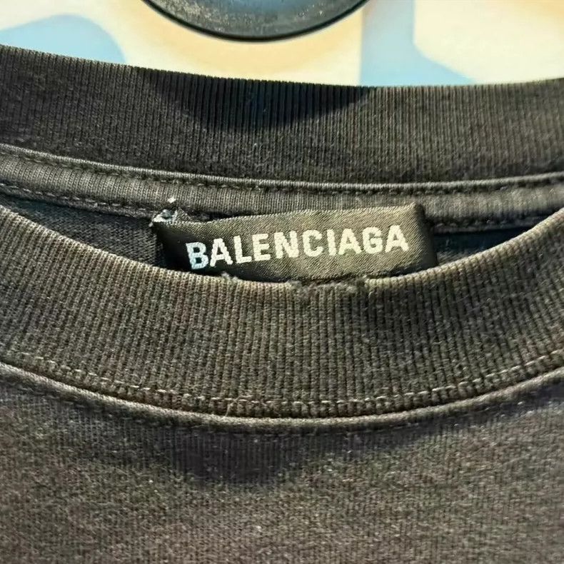 Balenciaga Balenciaga Wave Black Short Sleeve Size US L / EU 52-54 / 3 - 3 Thumbnail