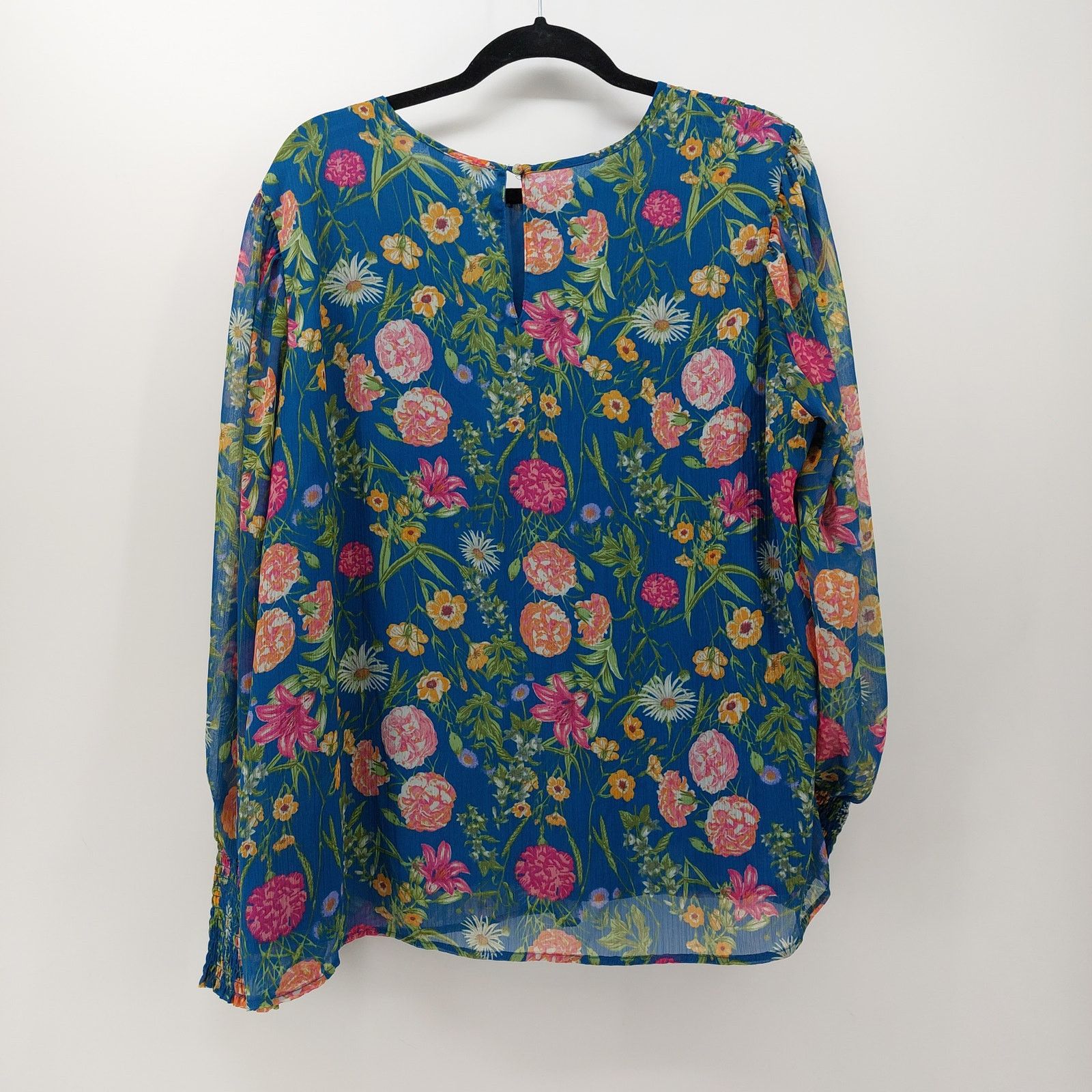Other Terra & Sky Womens Floral Blouse 1X Spring Polyester Easter Size XXL / US 16-18 / IT 52-54 - 2 Thumbnail