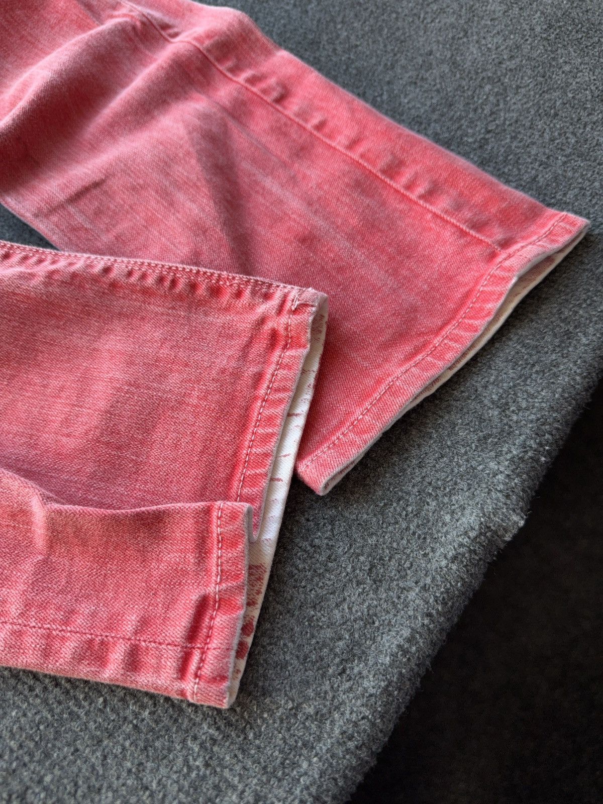 Calvin Klein 00s Calvin Klein Jeans Archive Red Dyed Skinny Denim W34 Size US 34 / EU 50 - 3 Thumbnail