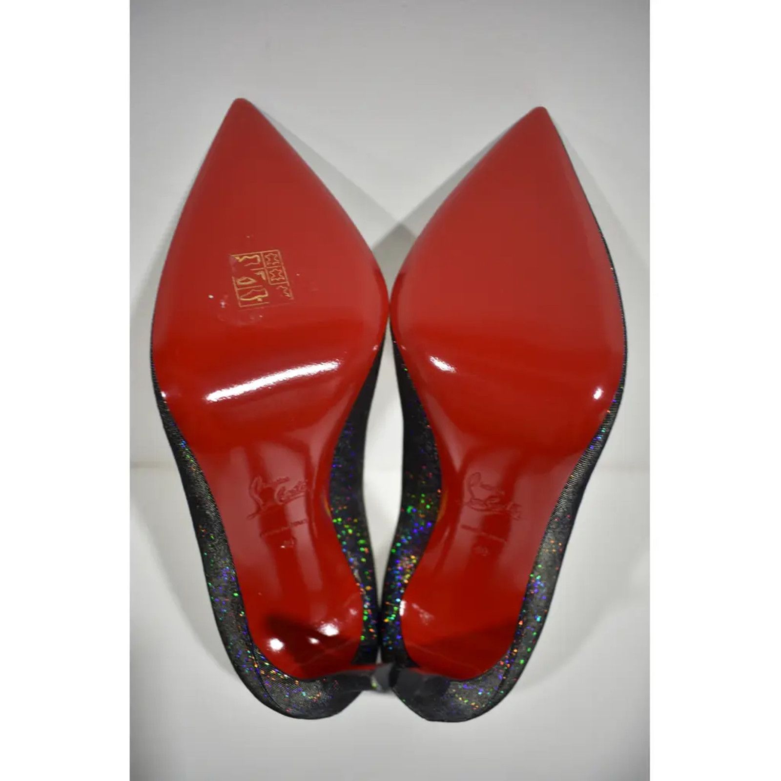 Christian Louboutin Kate 100 Silver Suede Disco Stiletto Pointed Heel Pump 40 Size US 10 / IT 40 - 12 Thumbnail