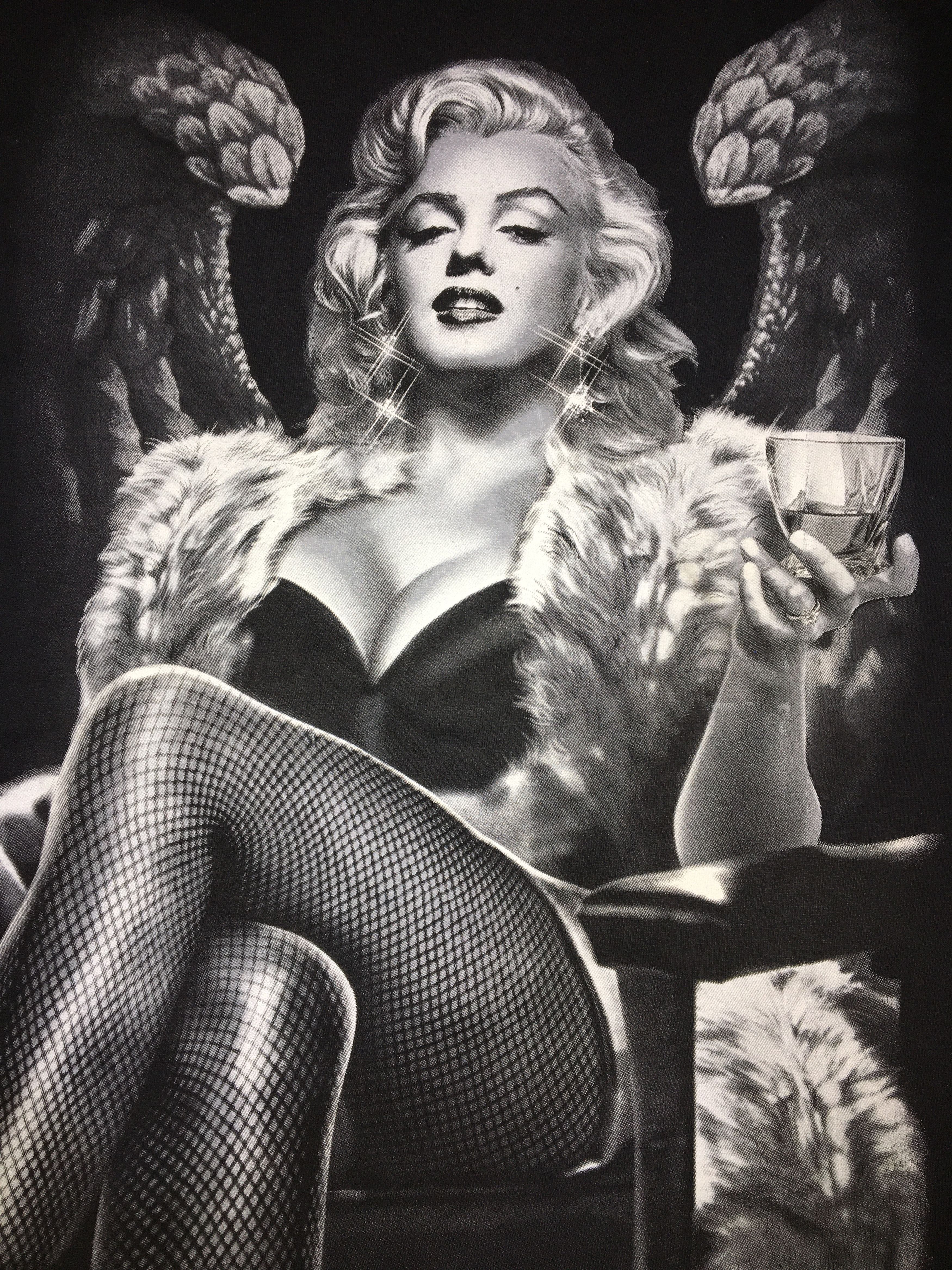 Jerzees VINTAGE MARLYN MONROE BIG PRINT TSHIRT Size US XL / EU 56 / 4 - 3 Thumbnail