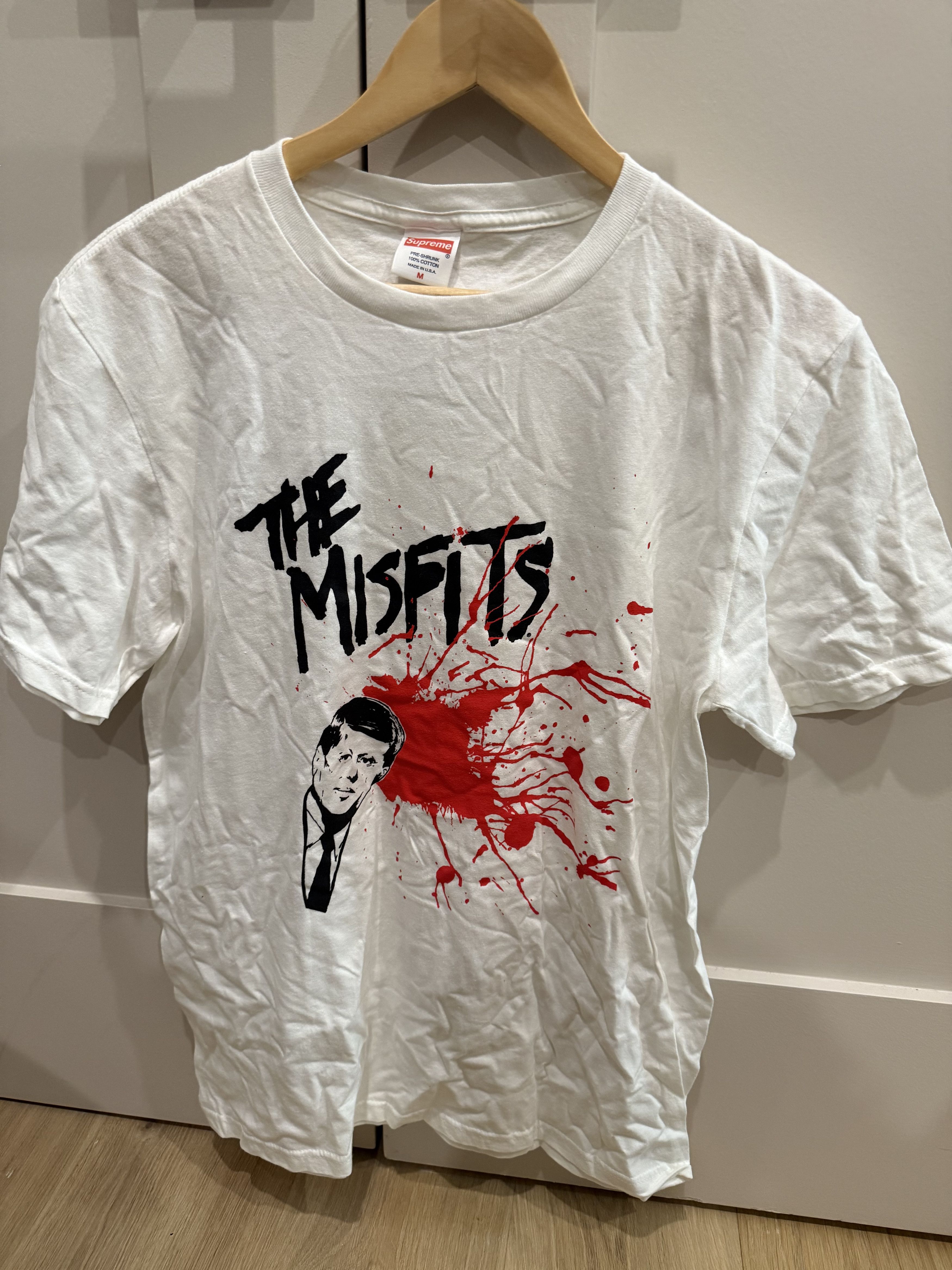 Supreme Supreme The Misfits Bullet Tee White SS13 Size US M / EU 48-50 / 2 - 1 Thumbnail