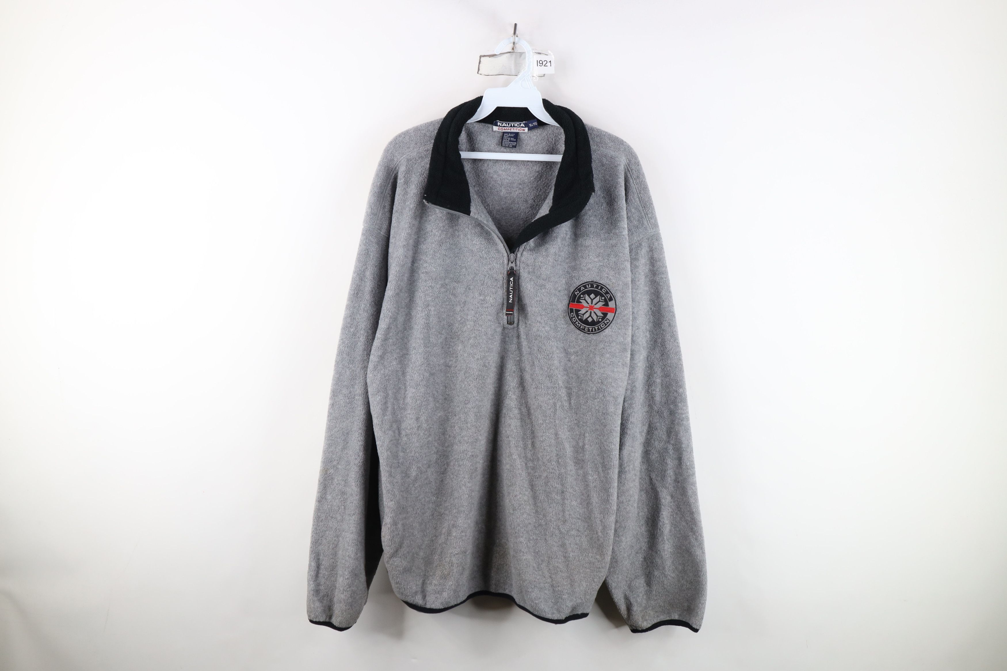 Nautica Vintage 90s Nautica Competition Half Zip Fleece Sweater Size US XL / EU 56 / 4 - 1 Thumbnail