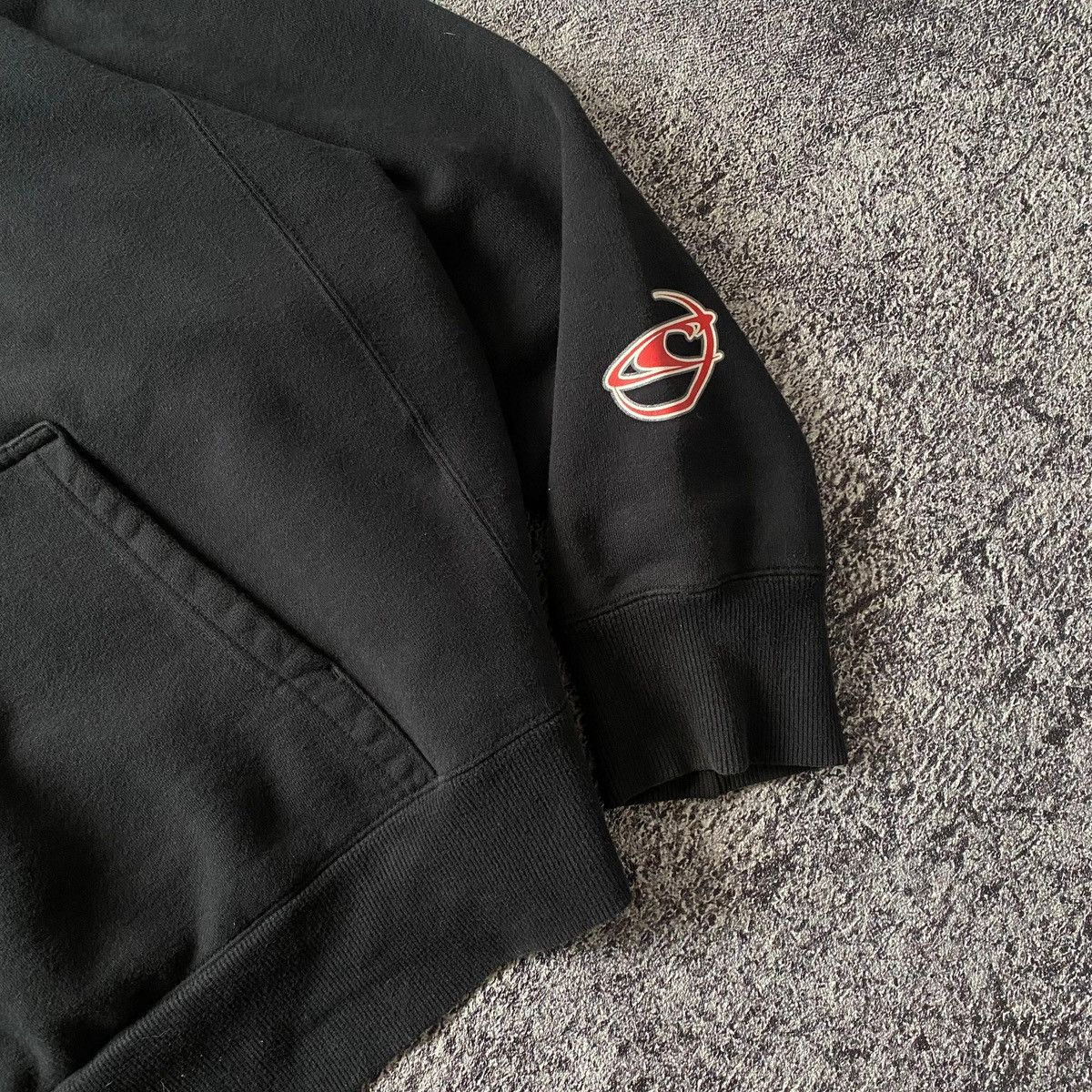 O'Neill 2000s - O'neill Spellout Logo Pullover Black Hoodie Size US L / EU 52-54 / 3 - 5 Thumbnail