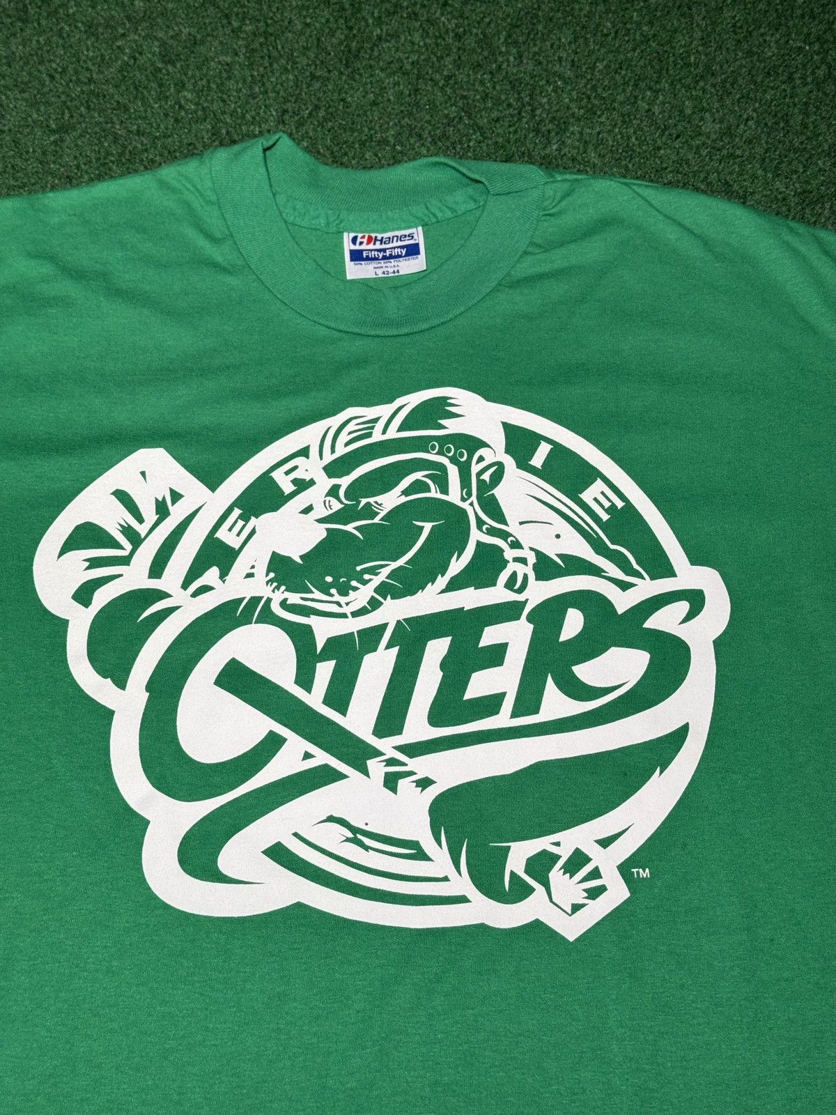 Vintage Vintage Erie Otters 90s Green St Pattys M/L Hockey T Shirt Size US M / EU 48-50 / 2 - 2 Thumbnail