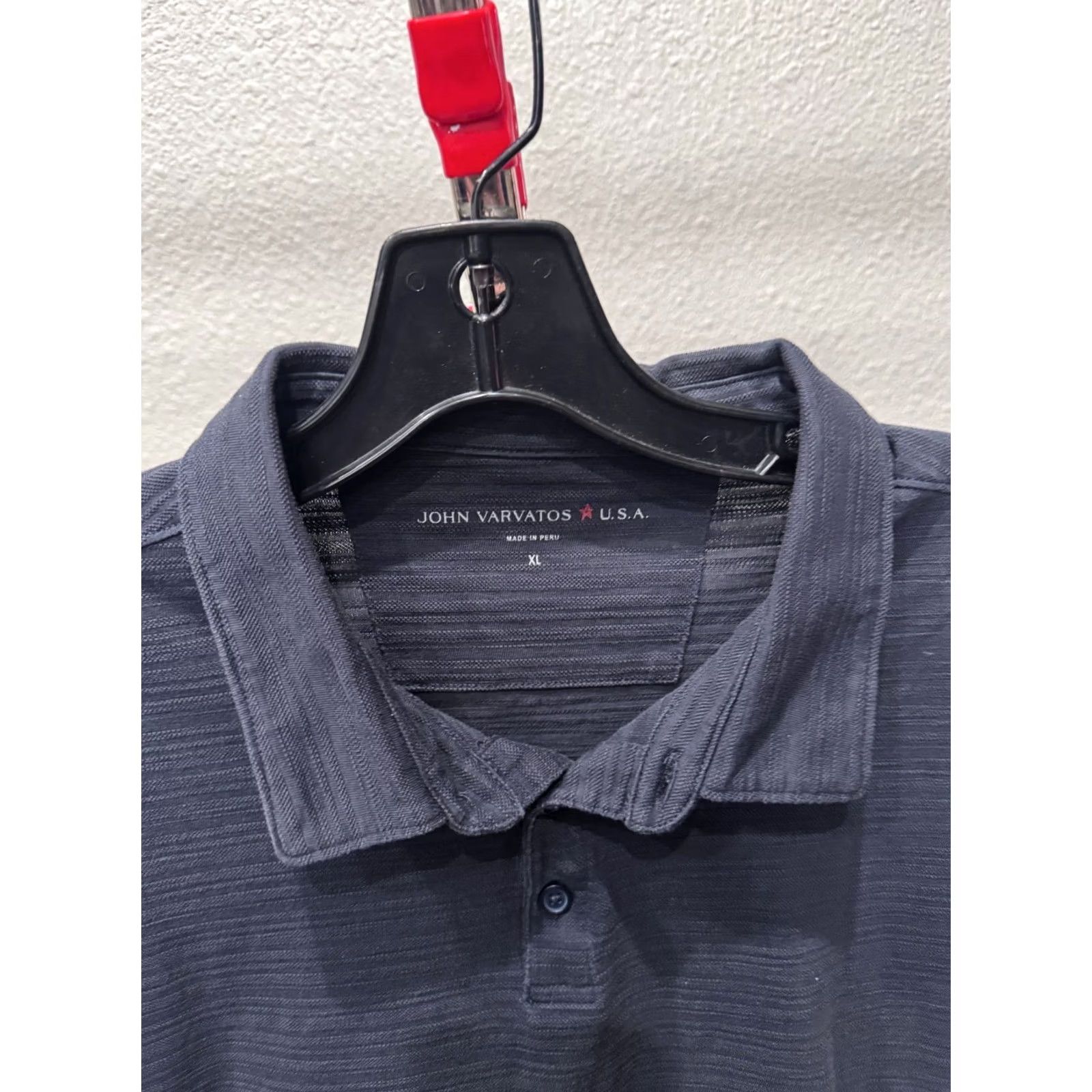 John Varvatos John Varvatos Polo Shirt XL Mens Gray POLO SHIRT XL Extra Large Size US XL / EU 56 / 4 - 4 Thumbnail